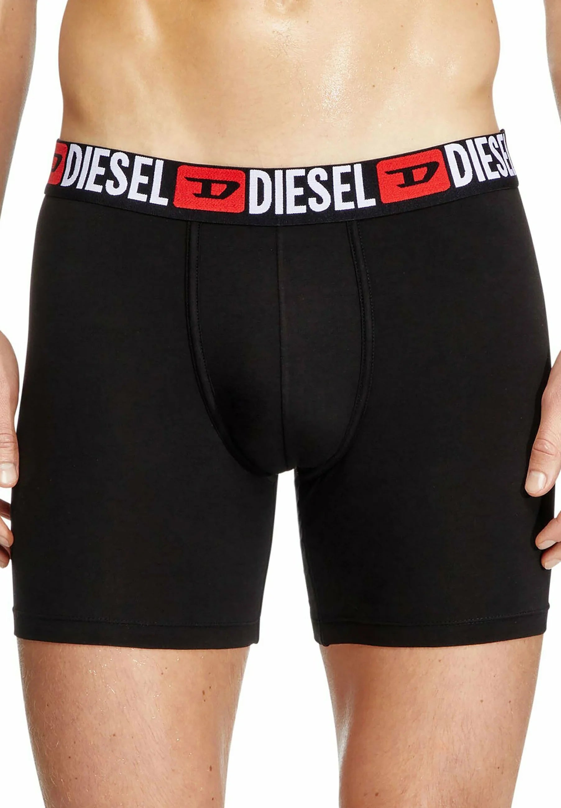Diesel Max Core 3 Pack Boxer Briefs – Black, Grey, Red