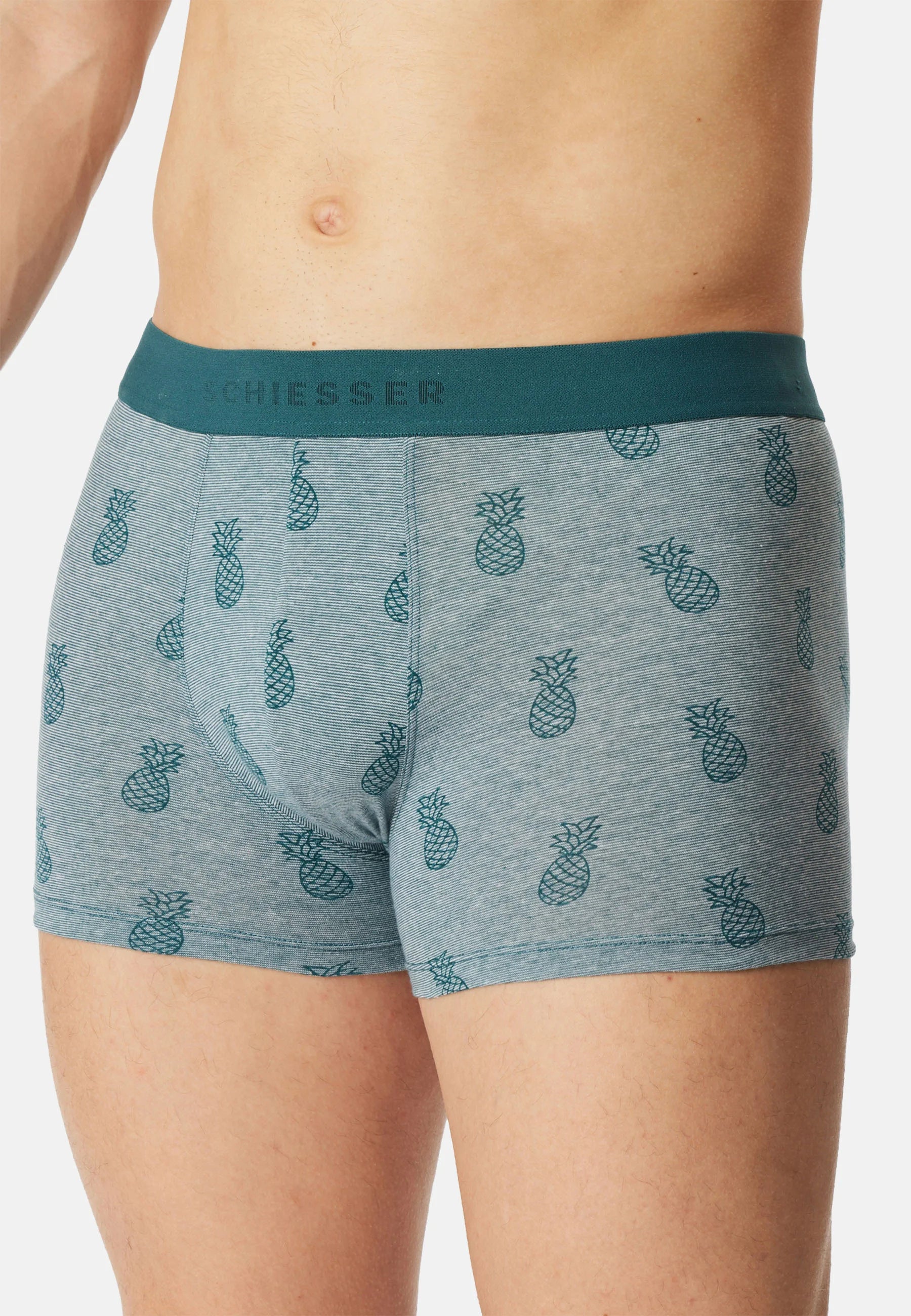 Schiesser 95 5 10 Pack Trunks – Black, Multicolour, Turquoise