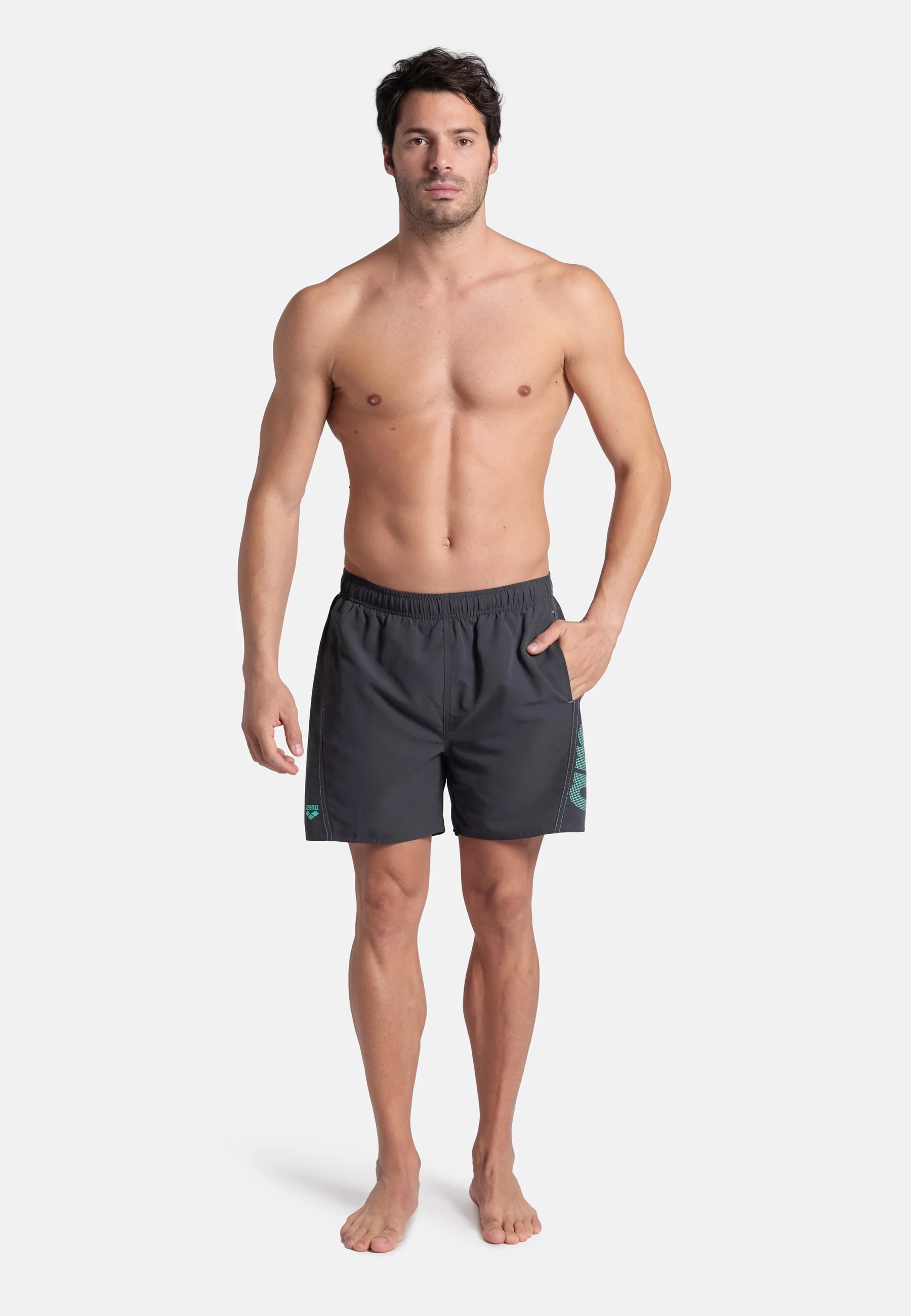 Arena Fundamentals Logo Boxer R – Asfalt, Voda