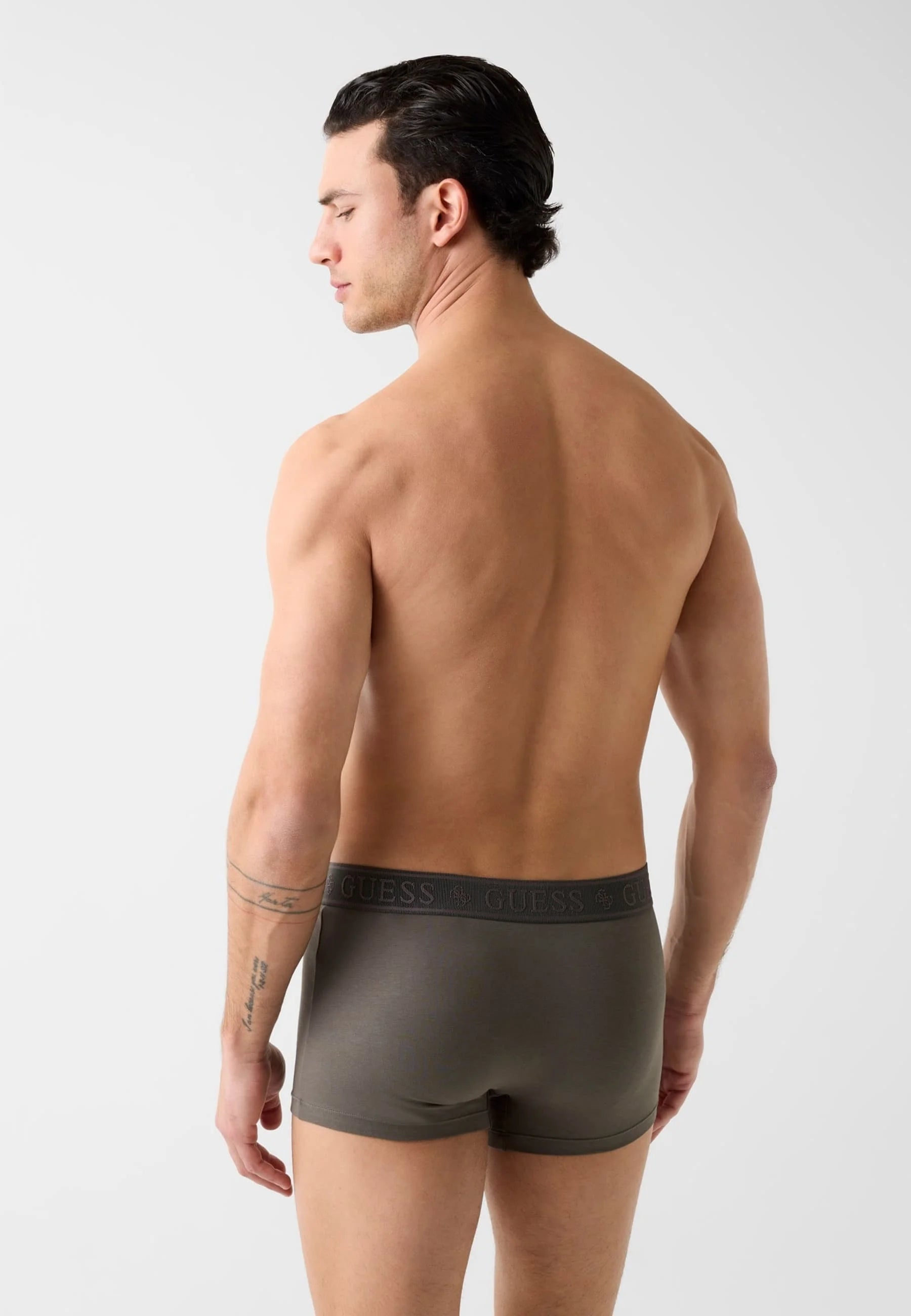 Guess 3er-Pack Unterhosen – mehrfarbige grüne Basis