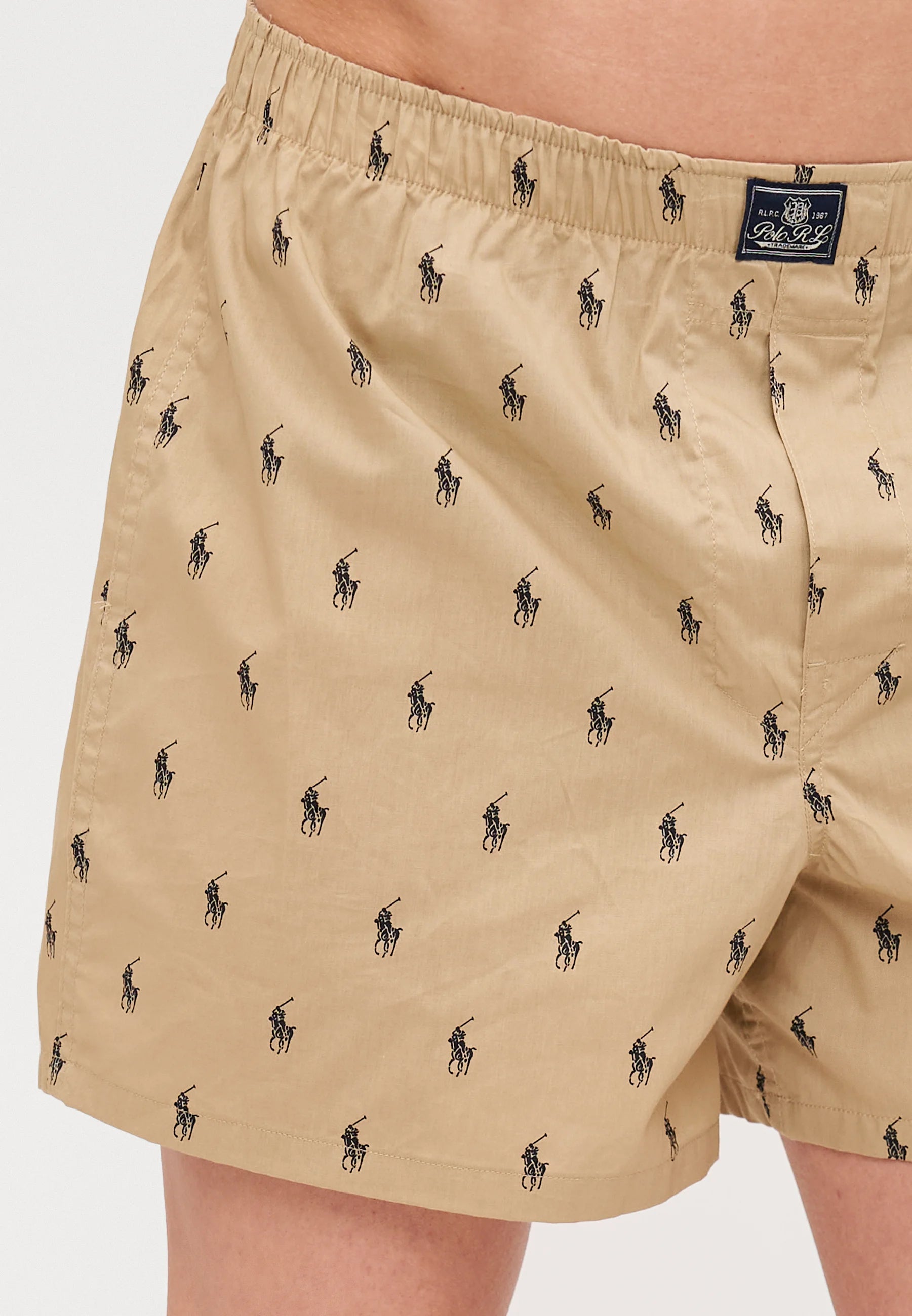Boxer ouvert en coton Polo Ralph Lauren - Lot de 3 - Kaki
