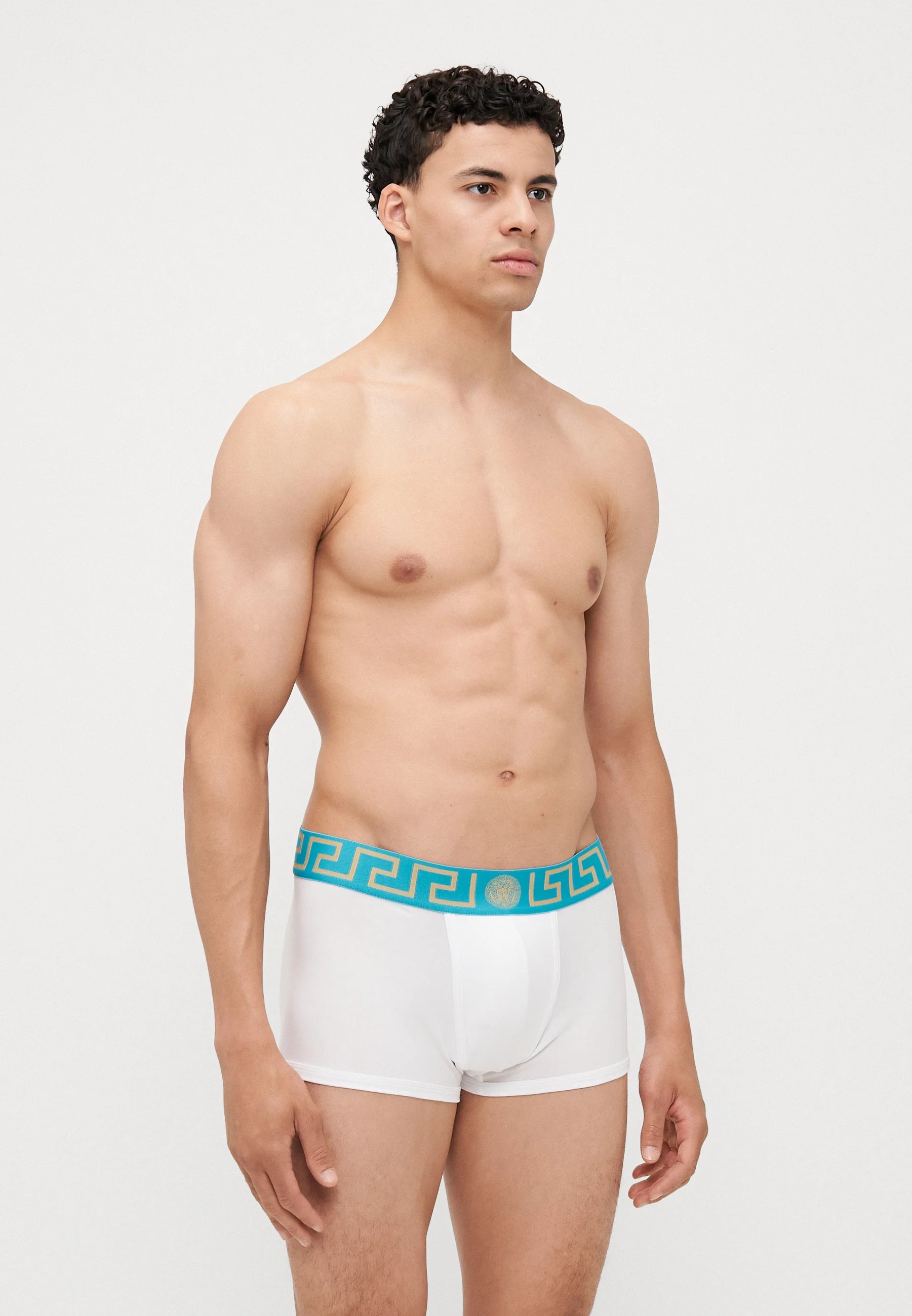 Bavlněné Stretch Low Rise Trunks – Bianco, tmavě zelená mořská