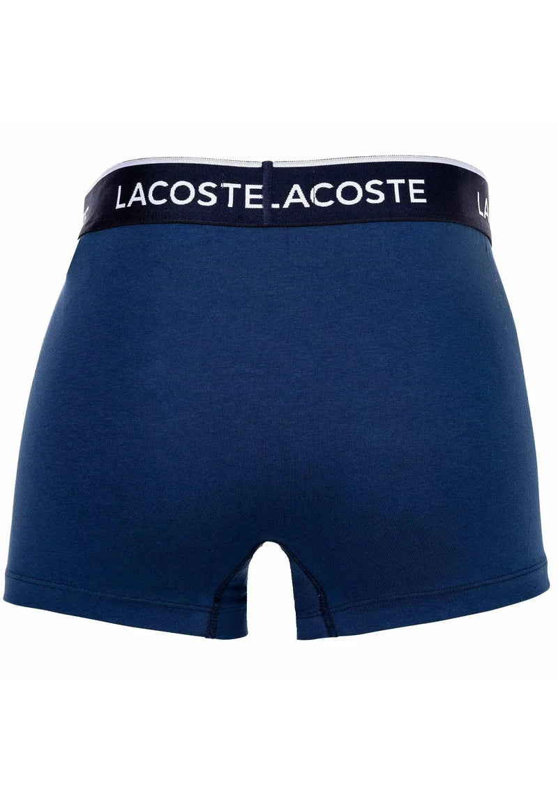 Lacoste 6 Pack Casual Stretch Logobund Trunks – modrá, červená