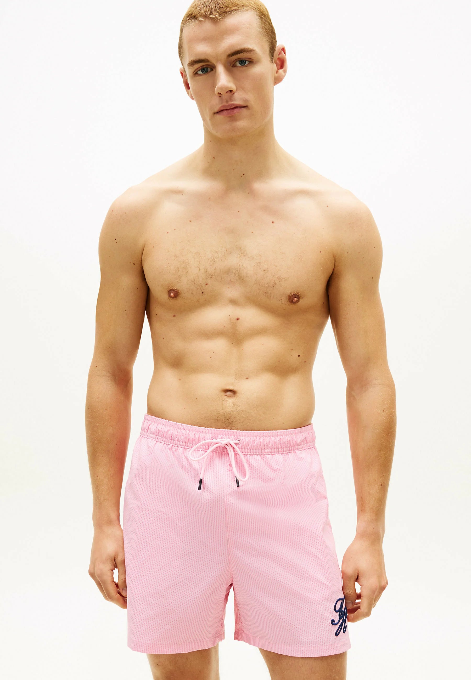 Short de bain Tommy Hilfiger Ithaca Stripe – Tonal Ithaca Classic Pink
