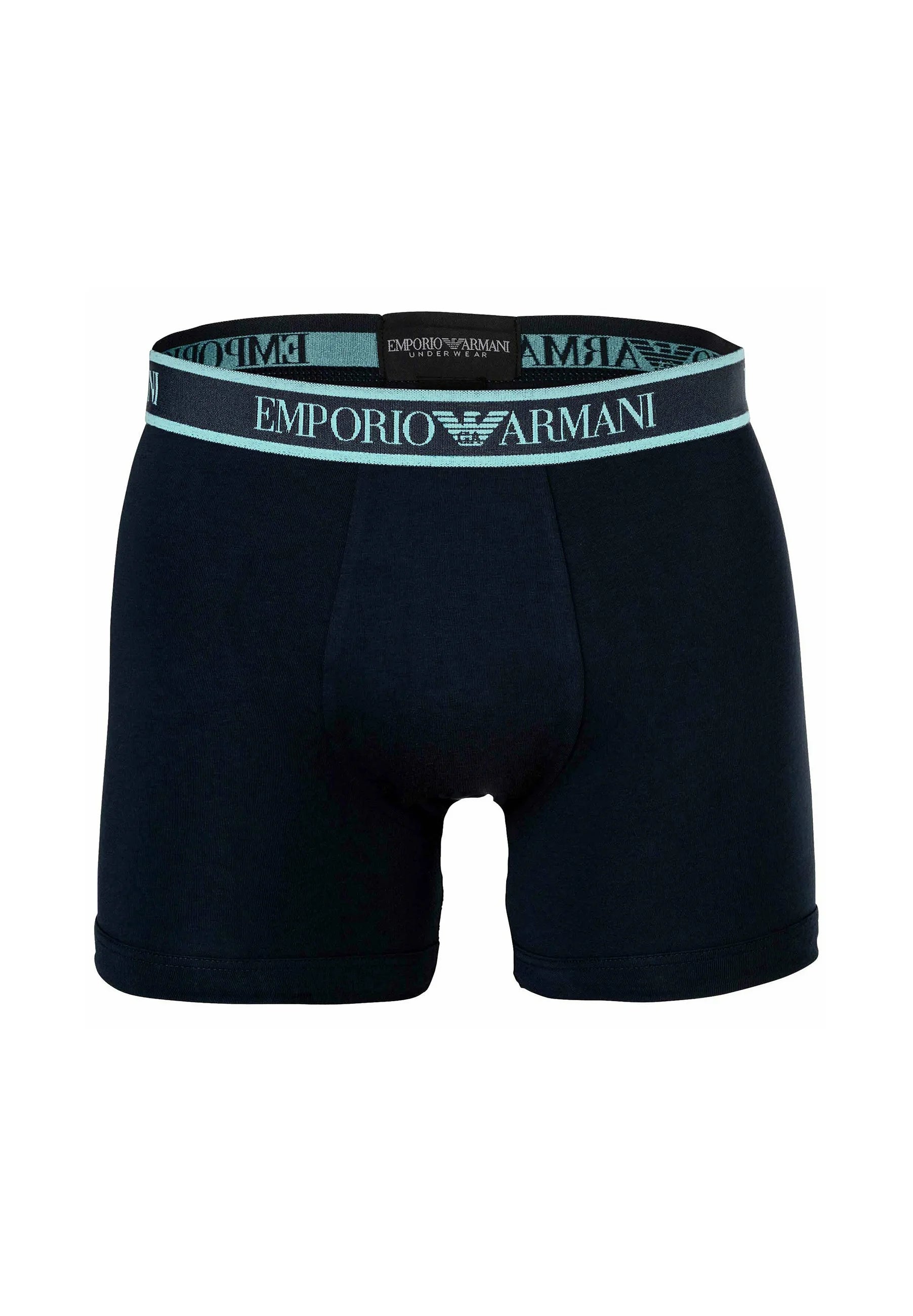 Emporio Armani CORE Logoband Stretch Confezione da 3 boxer - Blu