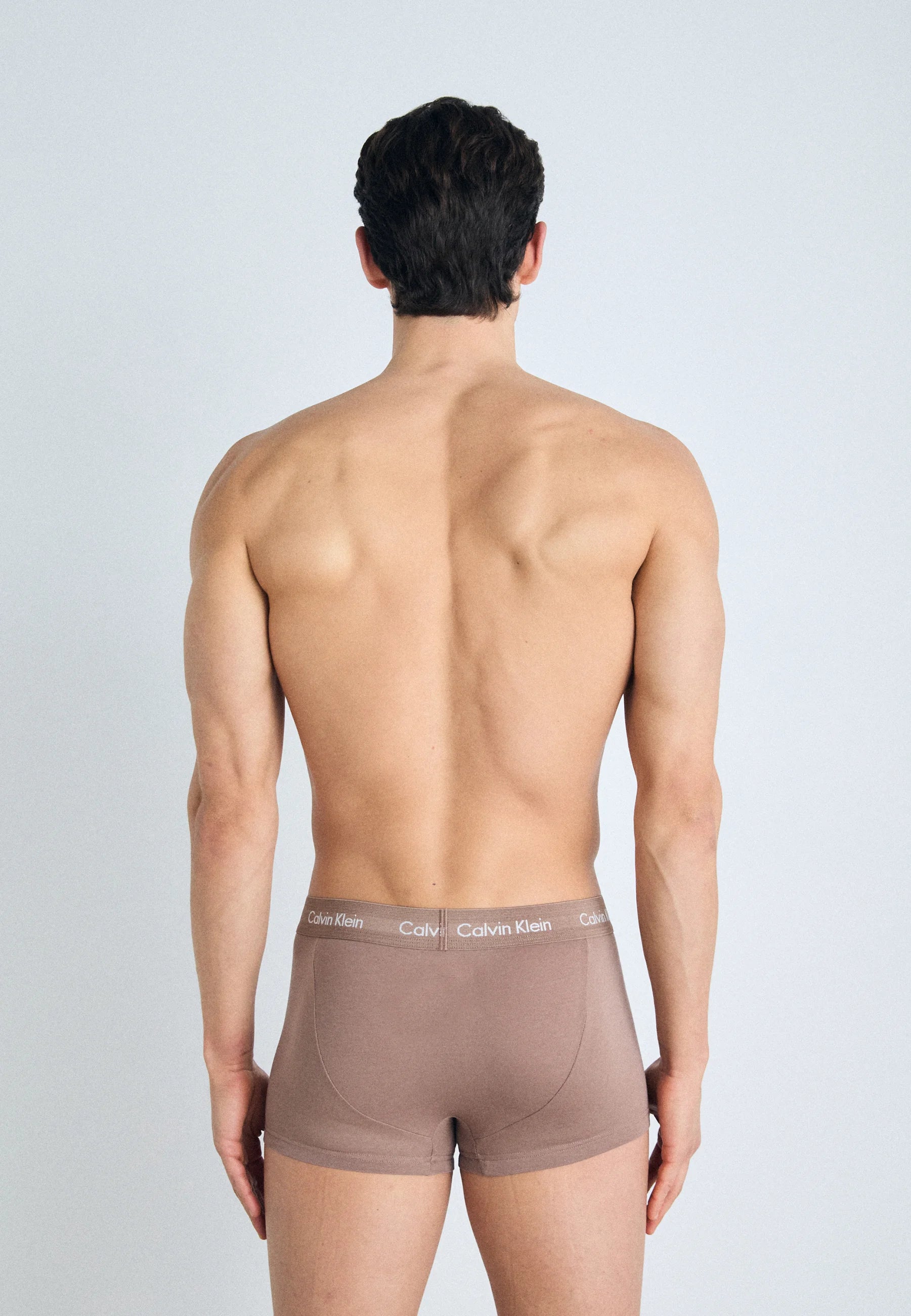 Calvin Klein Cotton Stretch Trunks – 3 Pack – Royal Iris, Authentic Grey, Dusty