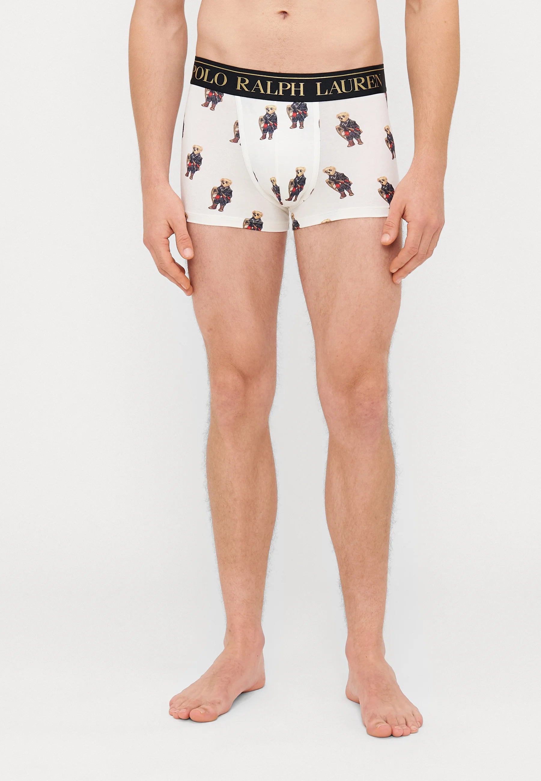 Polo Ralph Lauren Cotton Stretch Trunks – Low Rise – 2 Pack – Navy, Trophy Cream