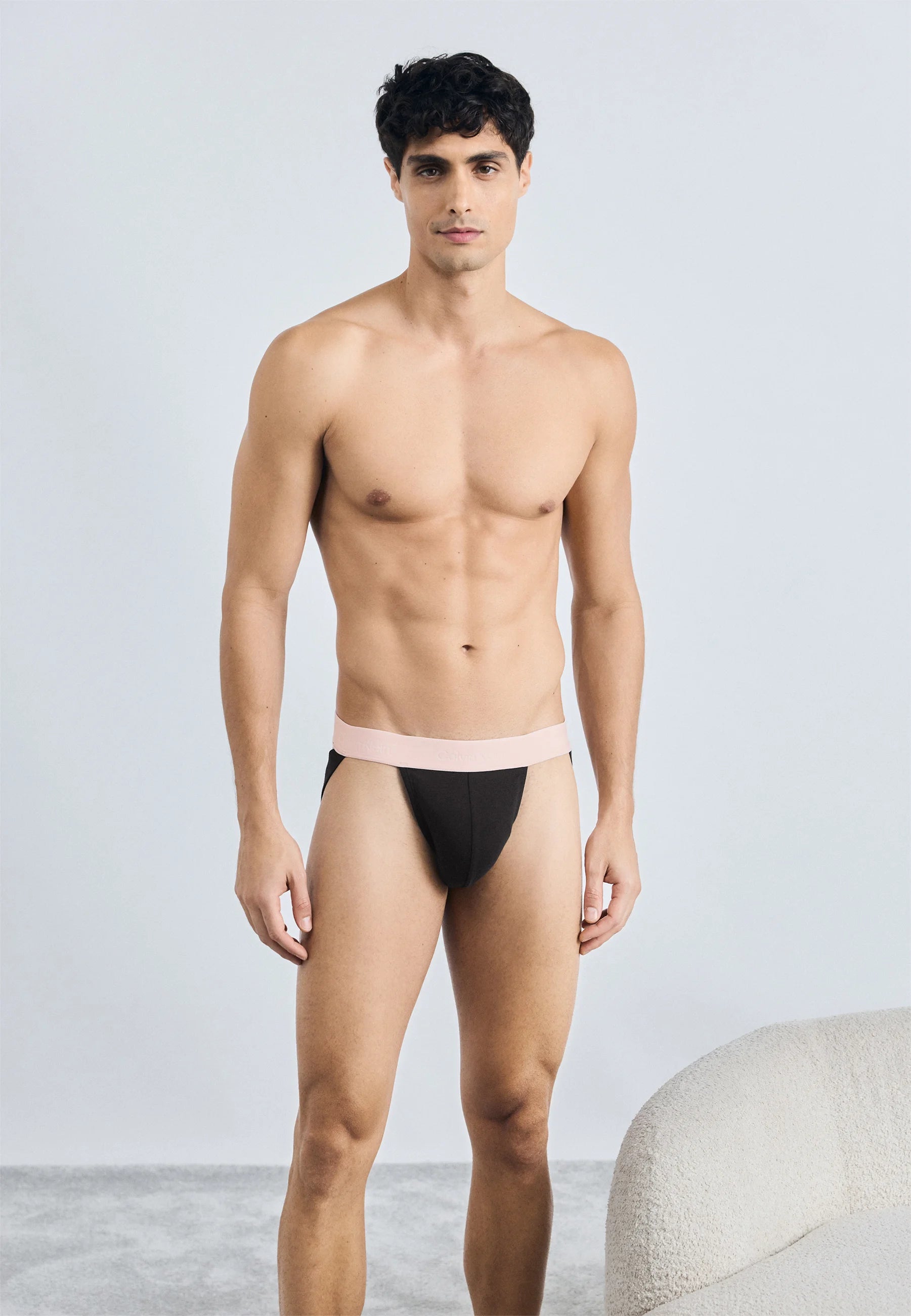 Calvin Klein Cotton Stretch Jock Straps – 3 Pack – Black, Fall Berry, Frozen