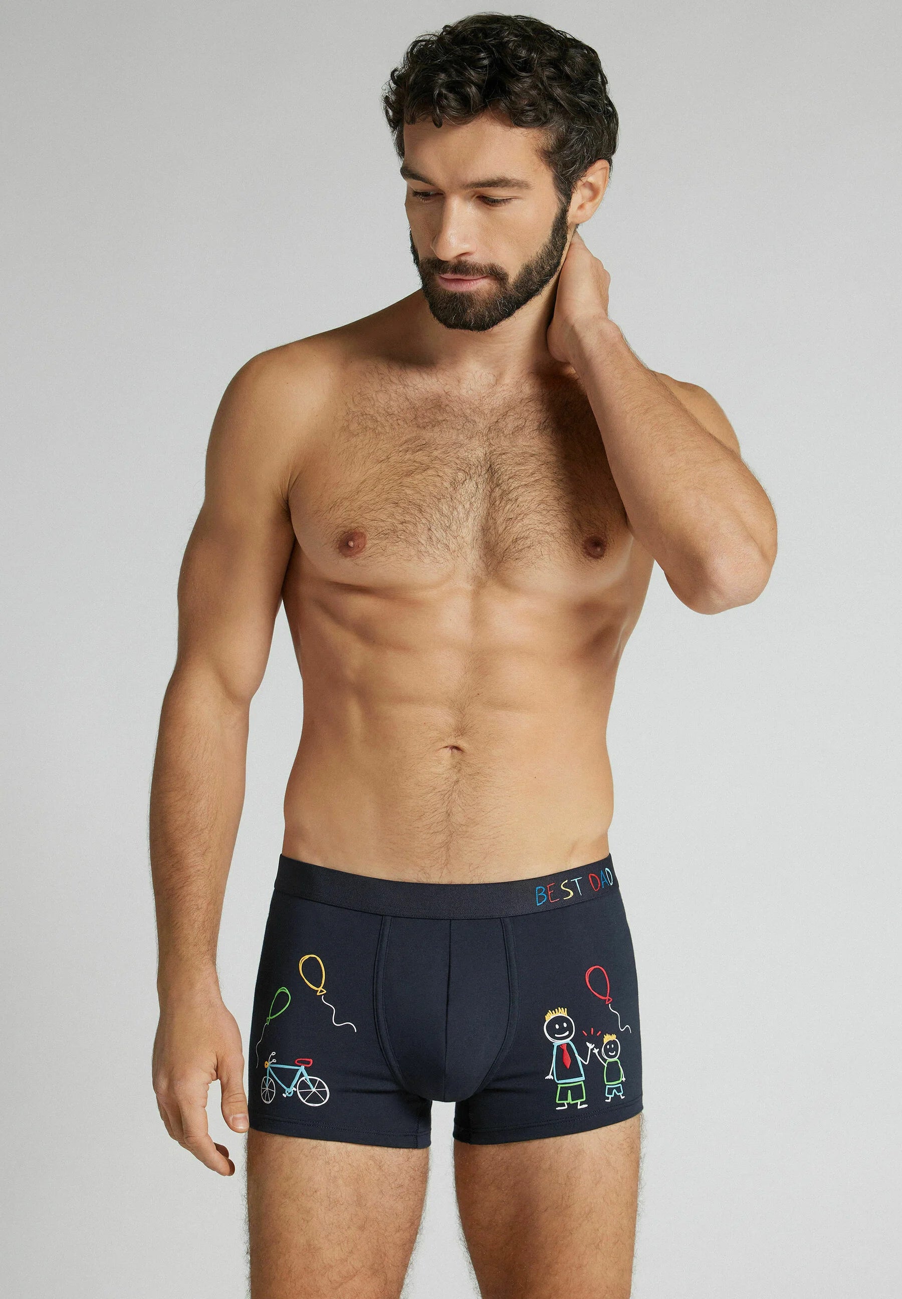 Nejlepší kufry IUMAN Intimissimi Uomo Nejlepší táta – modré