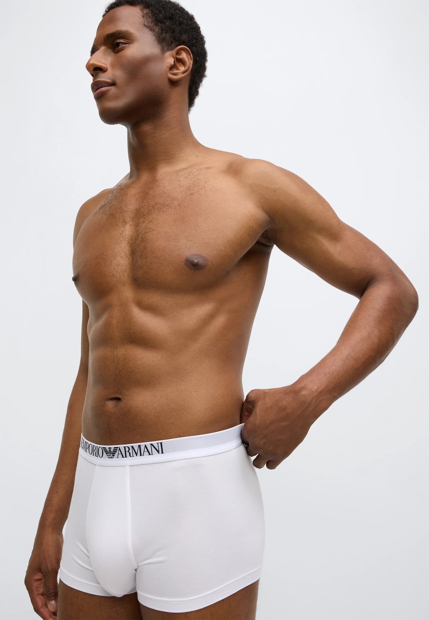 Lot de 2 boxers extensibles Emporio Armani Premium - Blanc