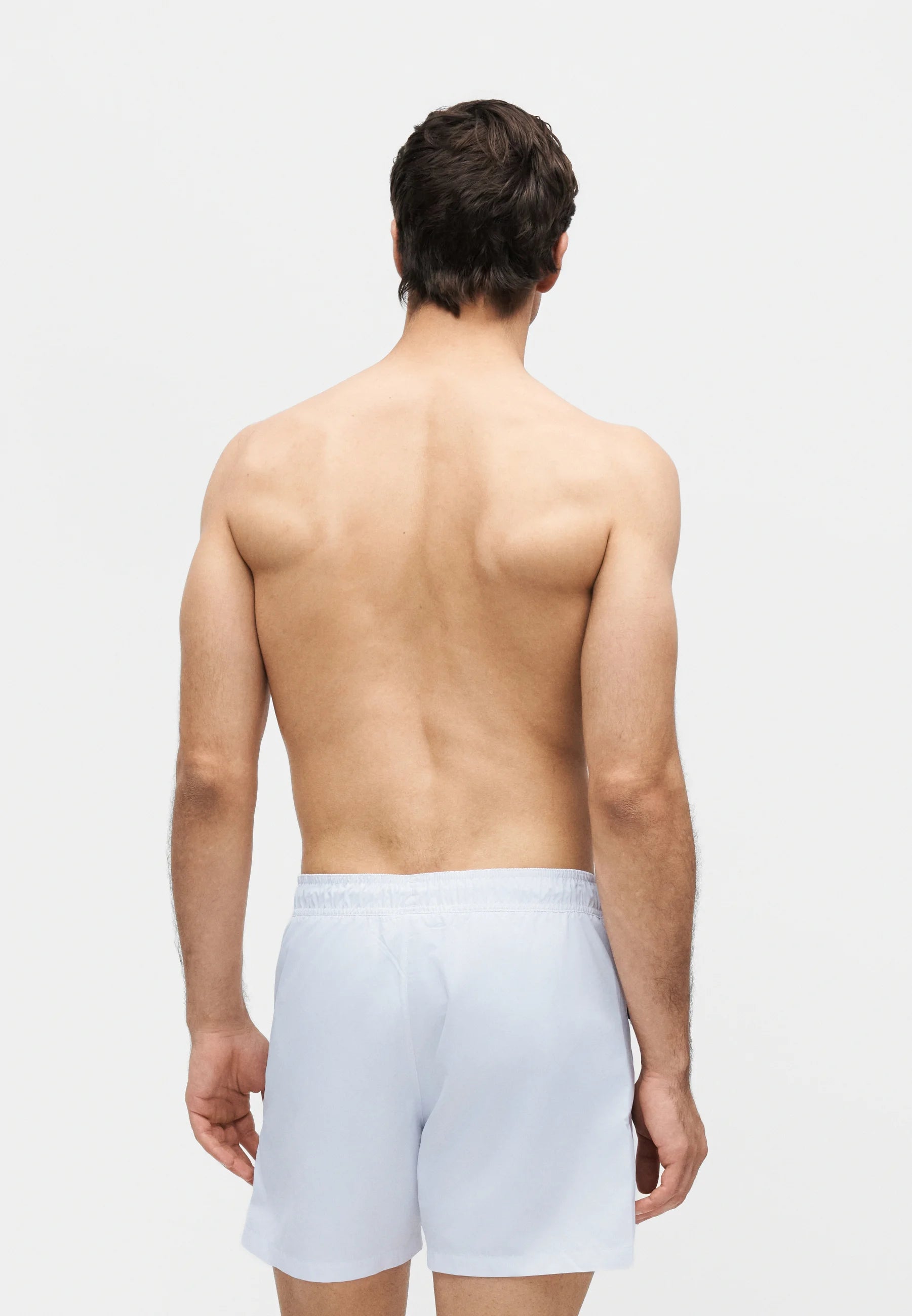 Short de bain Emporio Armani EA7 Logotape – Blanc