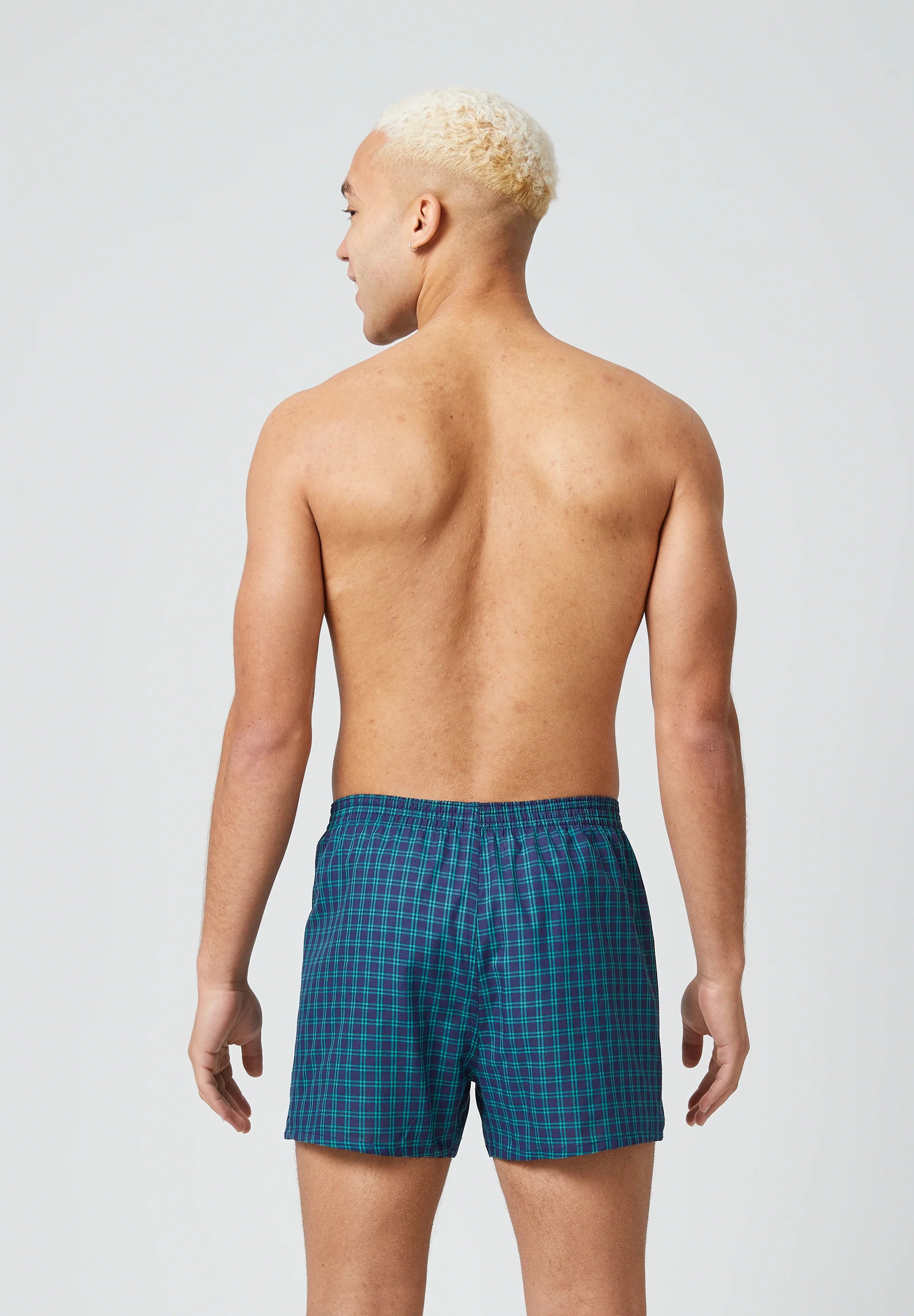 SNOCKS American 3 Pack Boxer Shorts – Green Pattern Mix