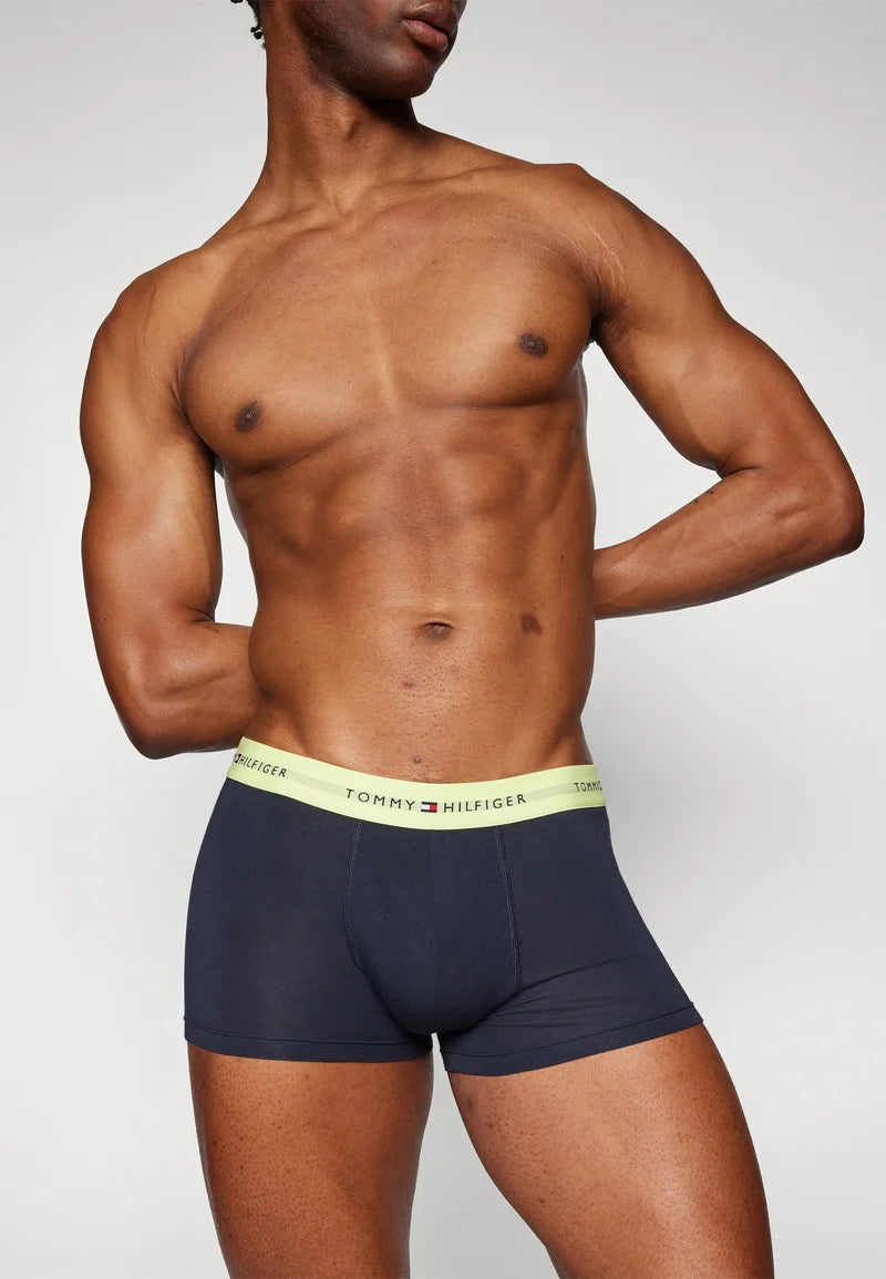 Tommy Hilfiger Signature Trunk 3 Pack – Stonewash Green, Faded Lime, Cold Blue