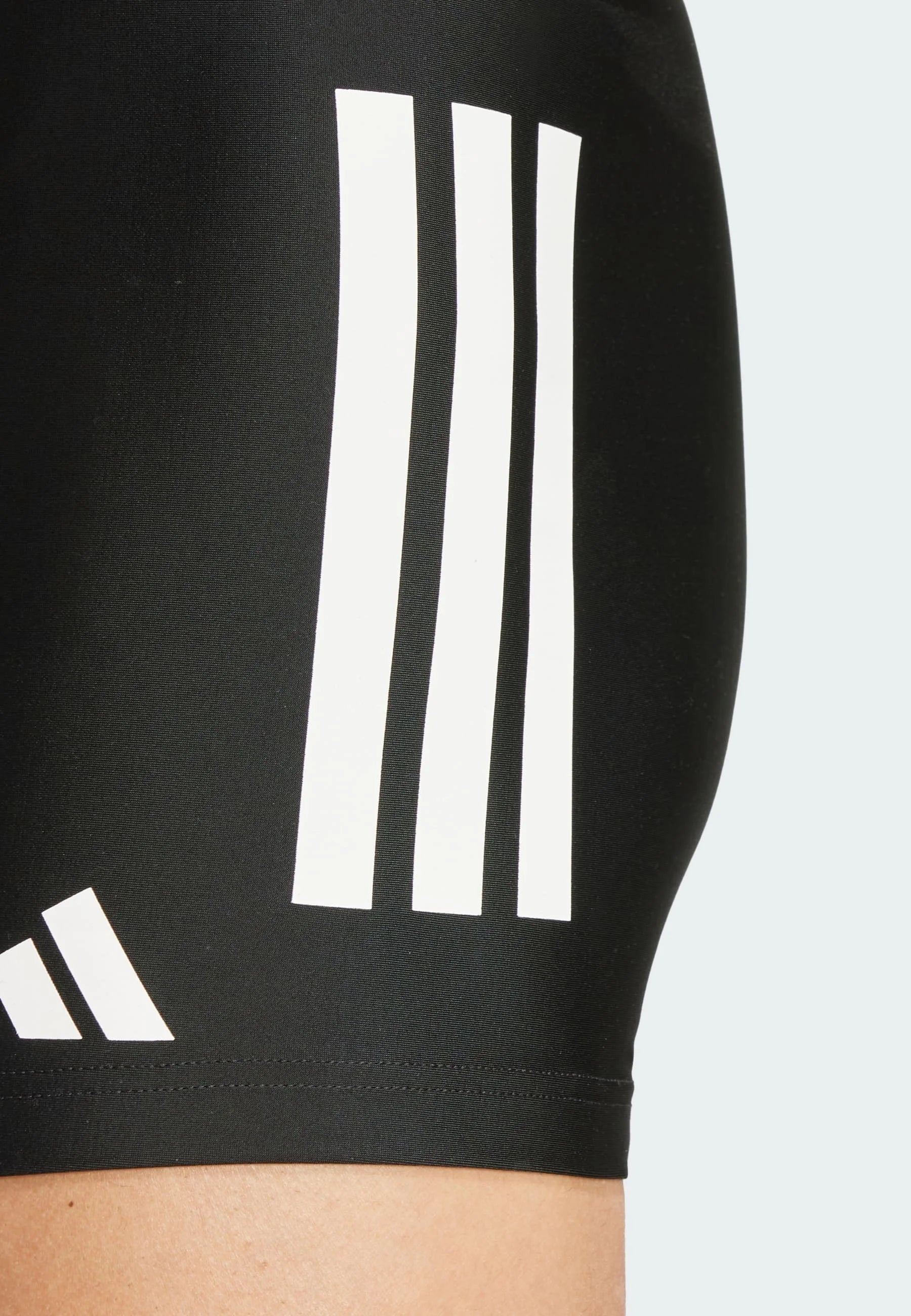 Adidas Performance 3 Streifen 2 Zoll Badehose – Schwarz, Weiß