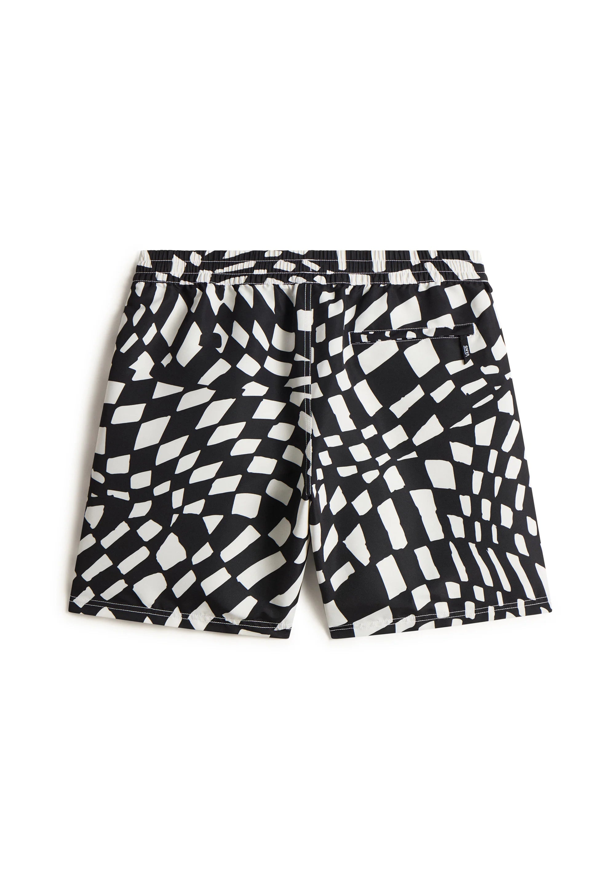 Short de bain imprimé élastique Vans Primary – Noir