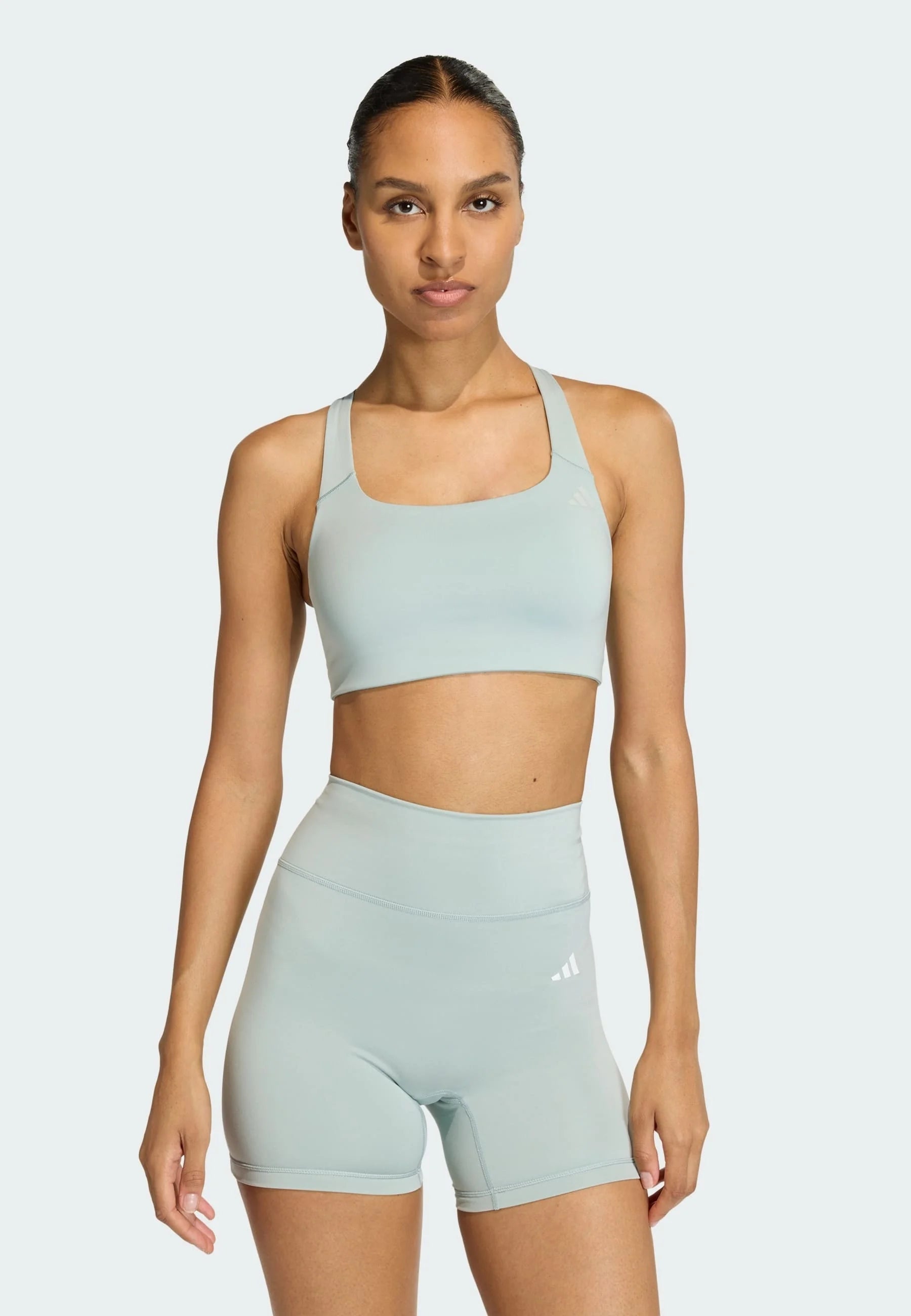 Adidas Performance Optime Workout Medium Support Bra – Sage