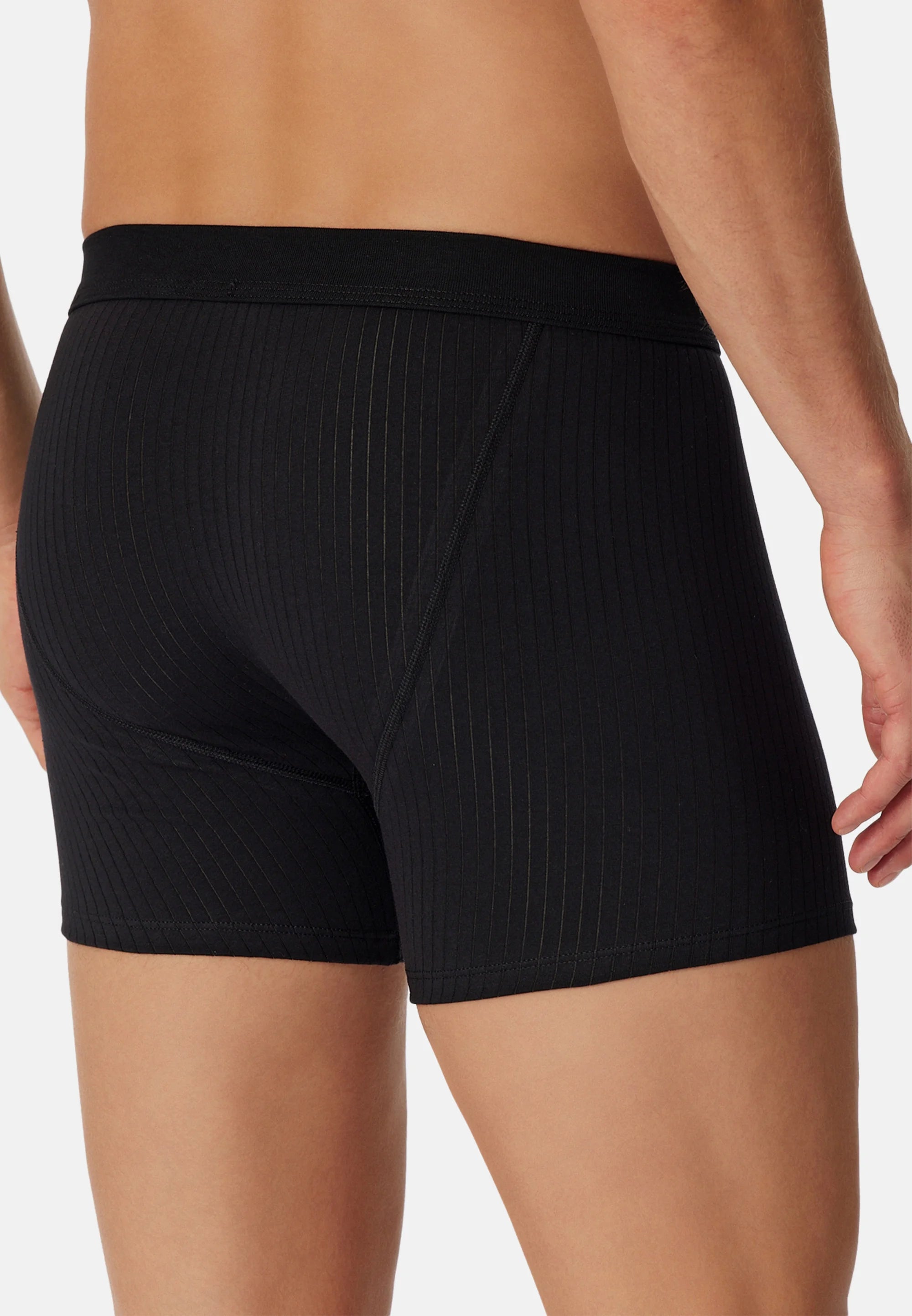Schiesser Essentials Authentic 6 Pack boxerky – černé, bílé
