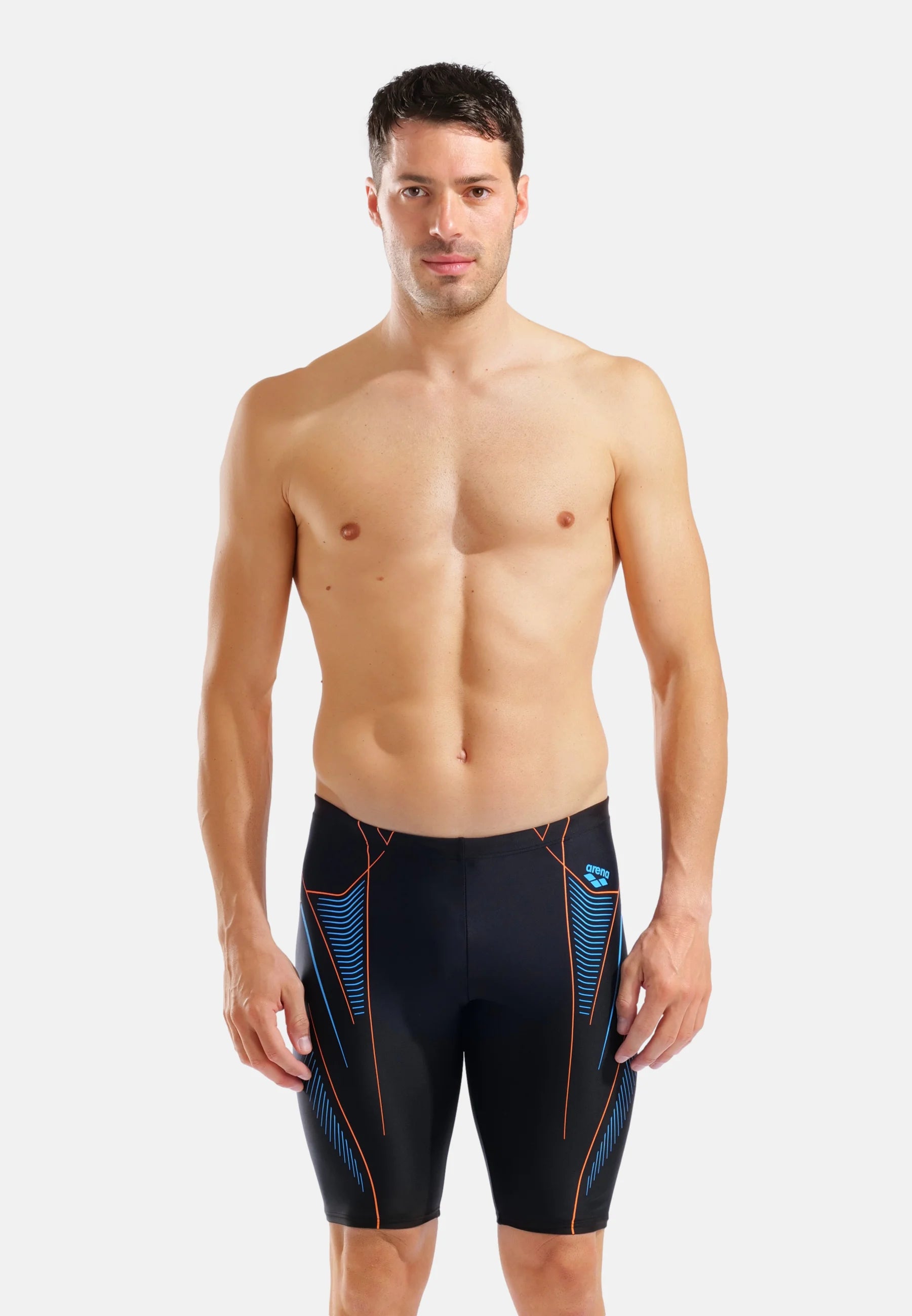 Arena Neo Stream Jammer – Black, Turquoise, Team Orange