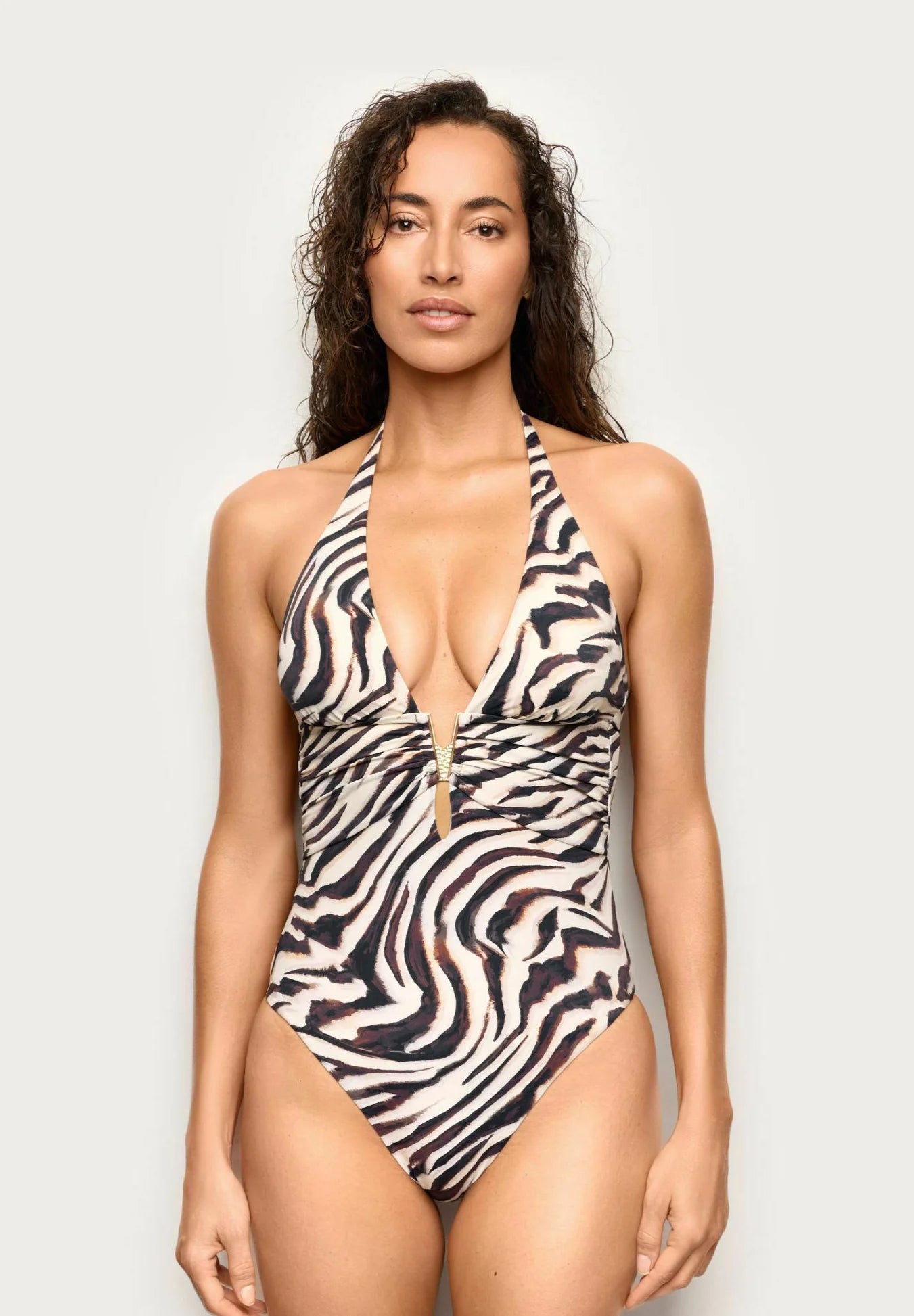 Yamamay Zelia Swimsuit – Brown Animal Print
