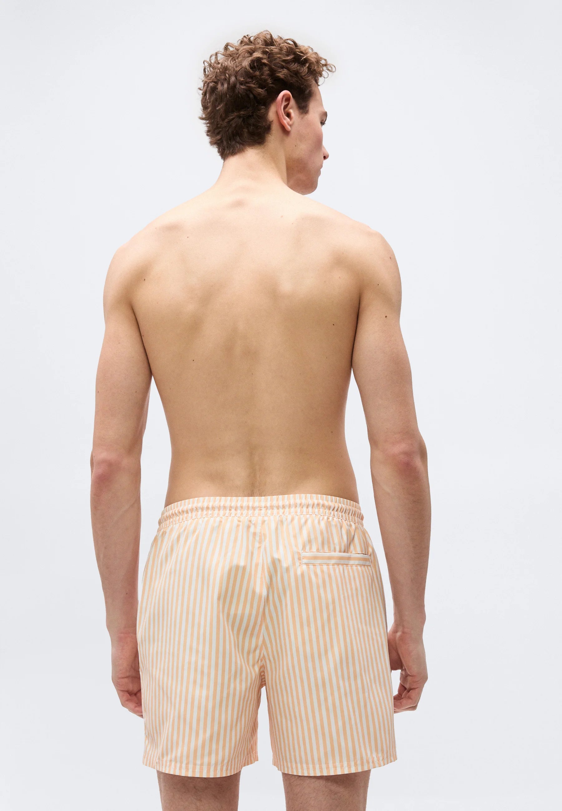 Pantaloncini da bagno con grafica Calvin Klein – Peach Bliss