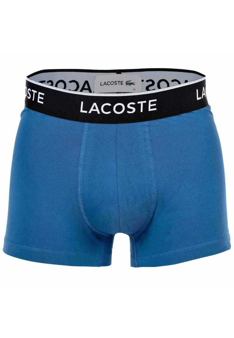 Sześciopakowe kąpielówki Lacoste Casual Stretch Logobund – niebieski, szary