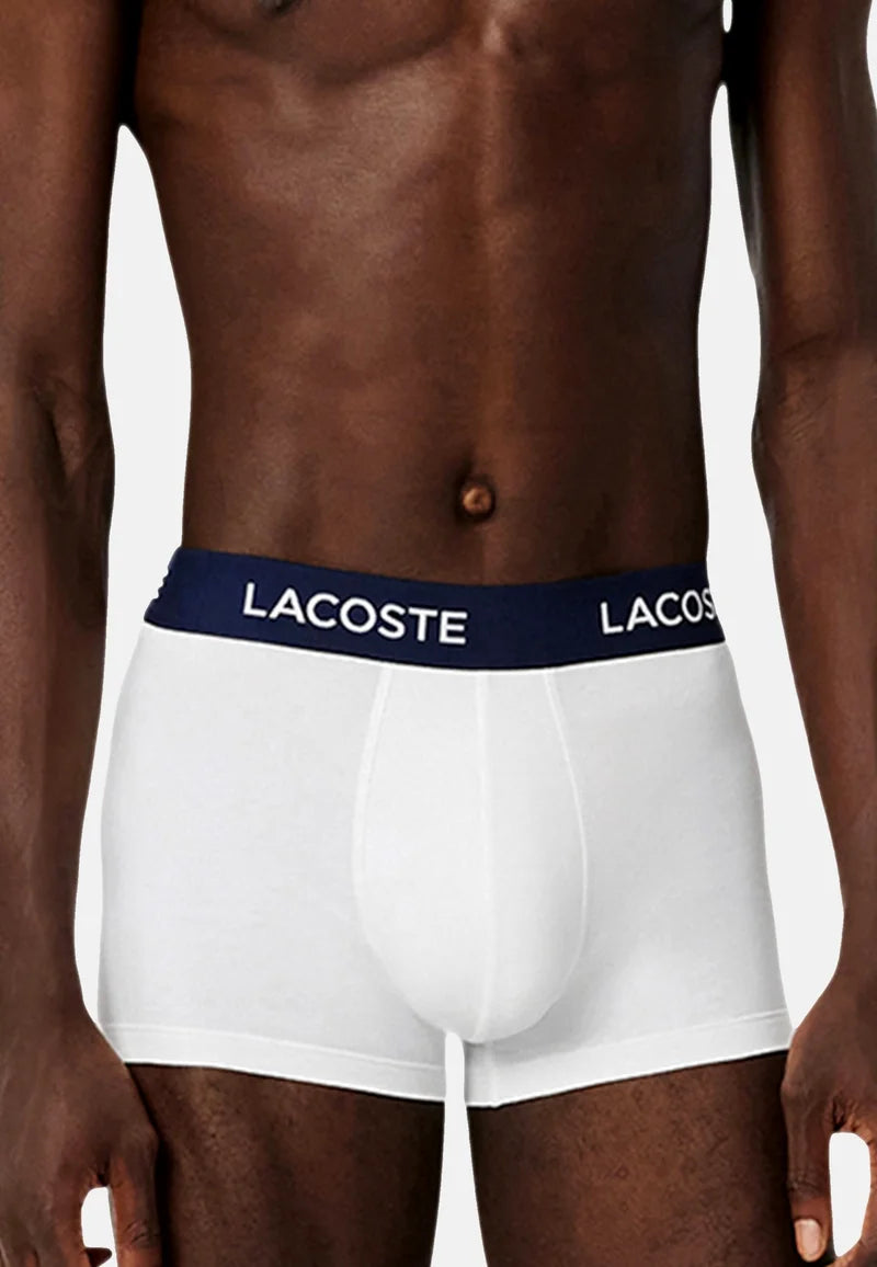 Lacoste 5er-Pack klassische Stretch-Unterhosen – Weiß