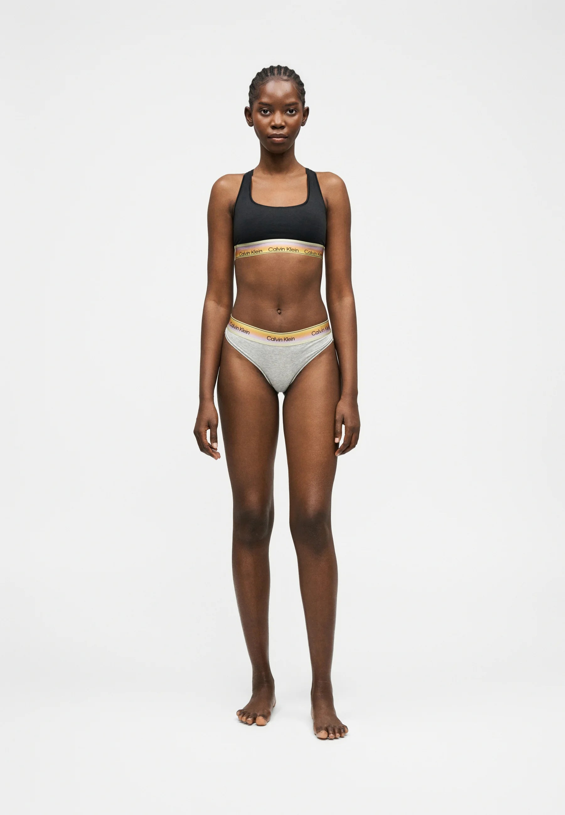 String Calvin Klein Pride – Gris chiné