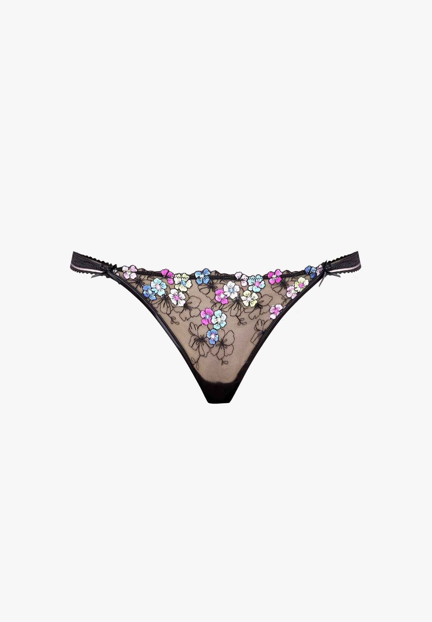 Slip Brésilien Brodé Yamamay – Noir