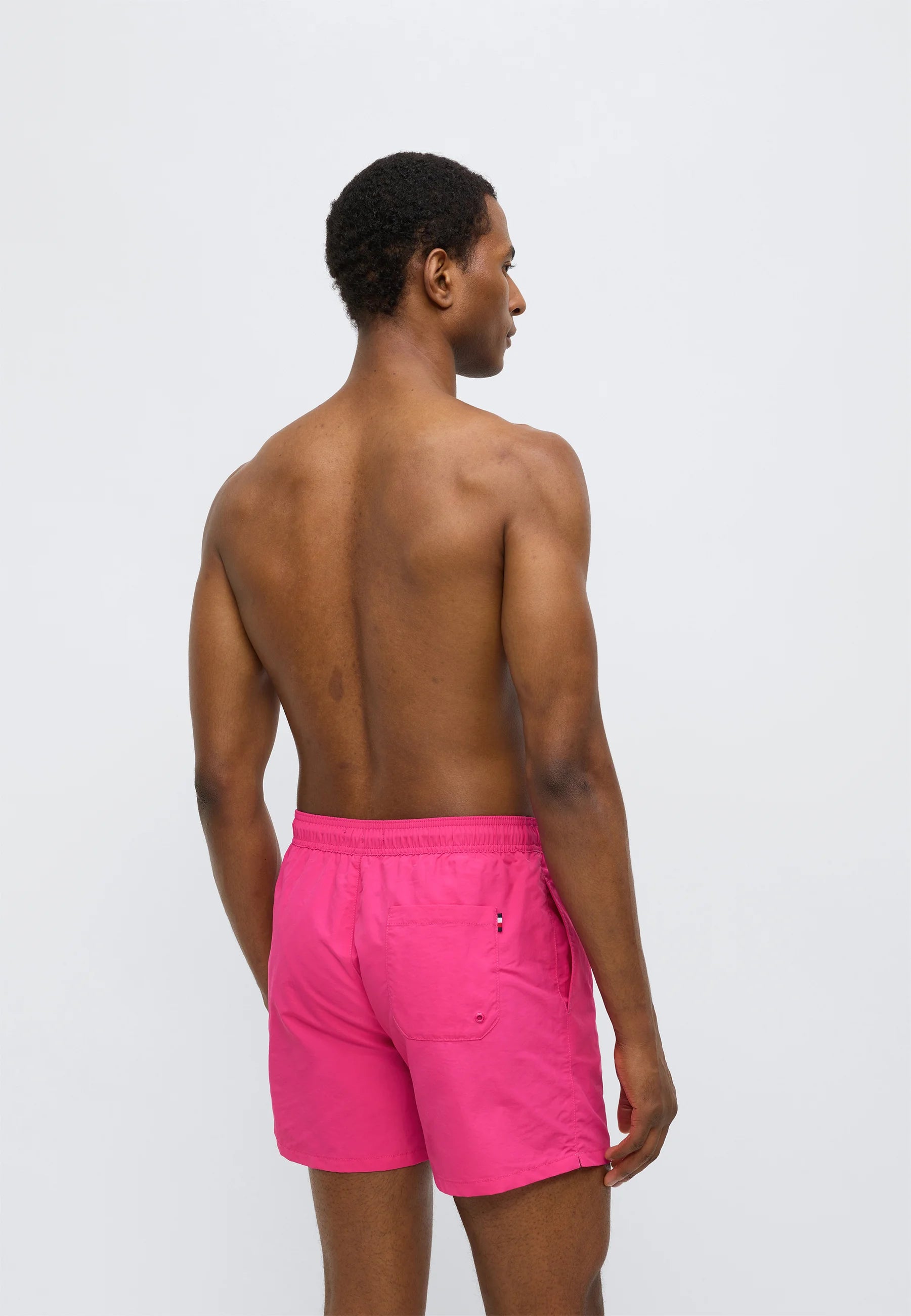 Plavecké šortky Tommy Hilfiger Flag – Party Pink