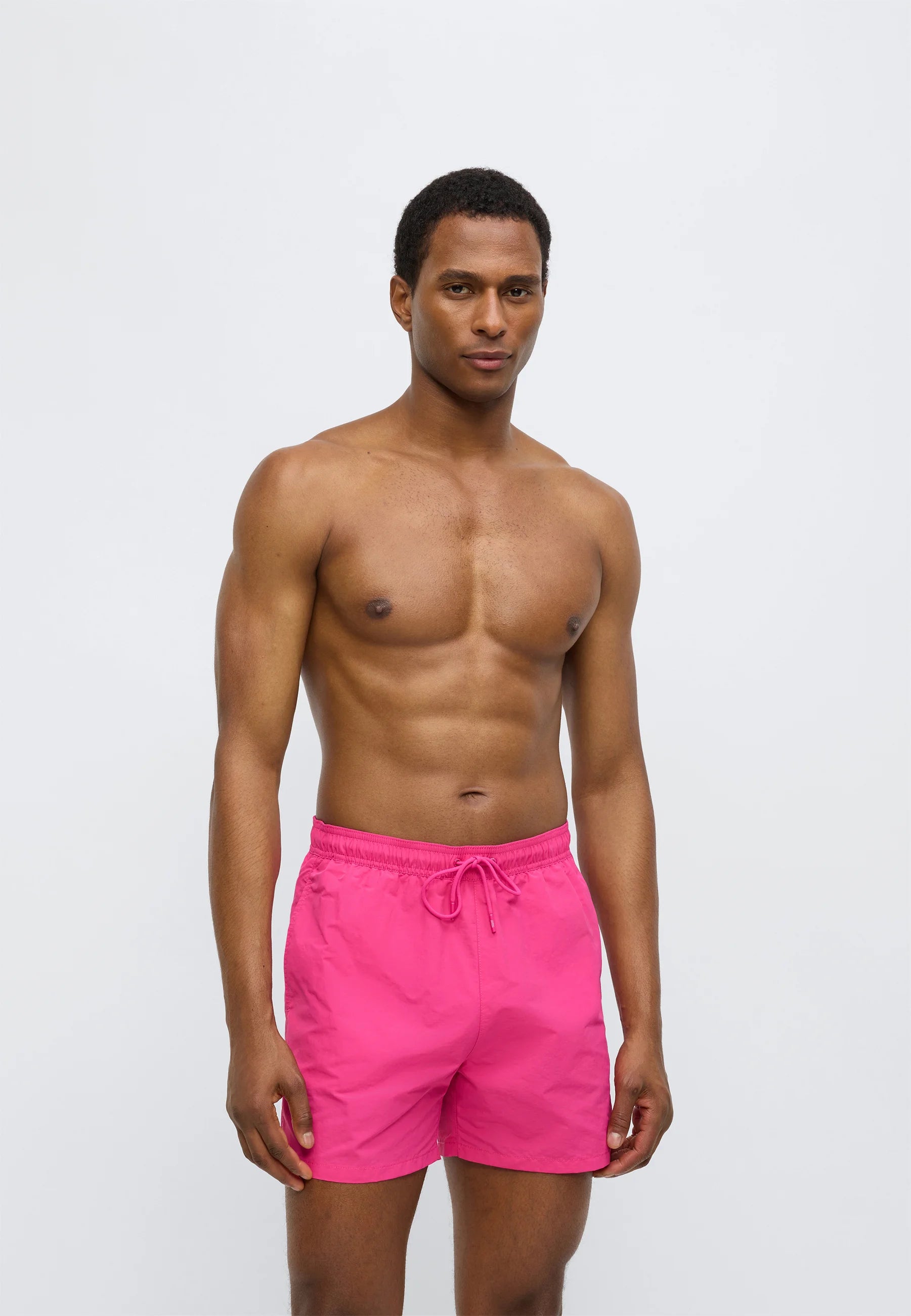 Plavecké šortky Tommy Hilfiger Flag – Party Pink