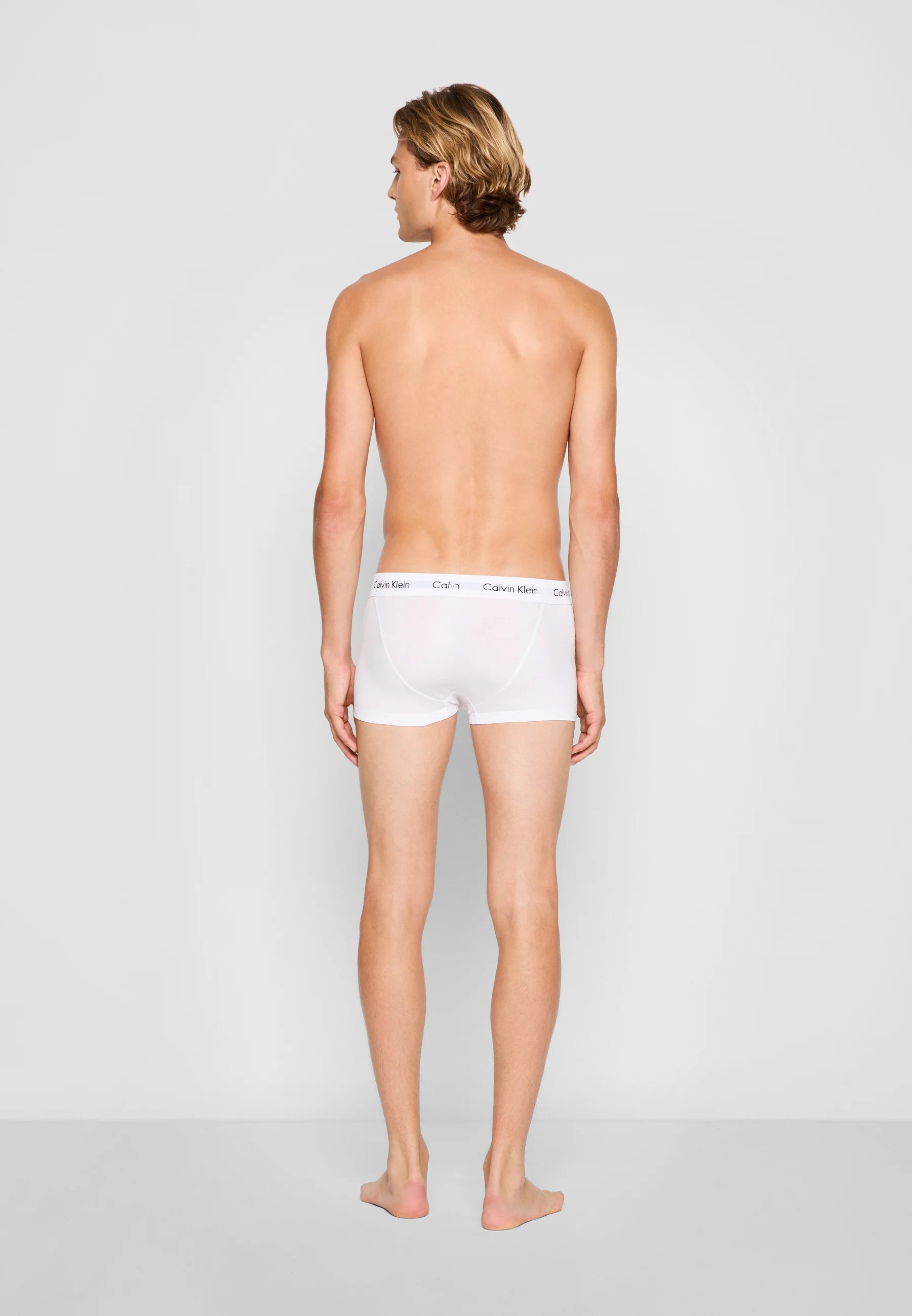 Calvin Klein Bavlněné Stretch Trunks – 3 Pack – White