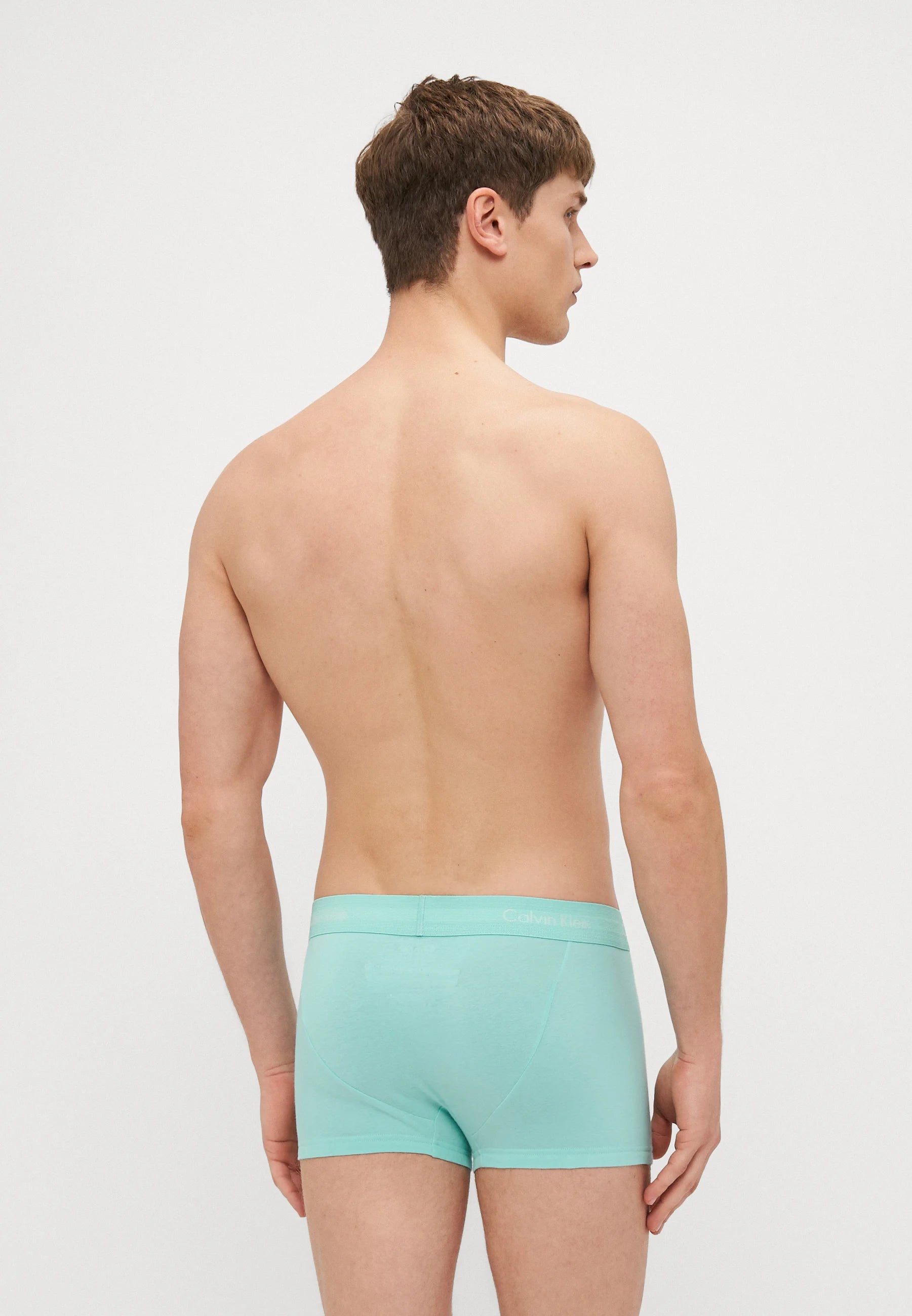 Calvin Klein Cotton Stretch Trunks – 3 Pack – Faded Denim, Celadon Tint, Beau