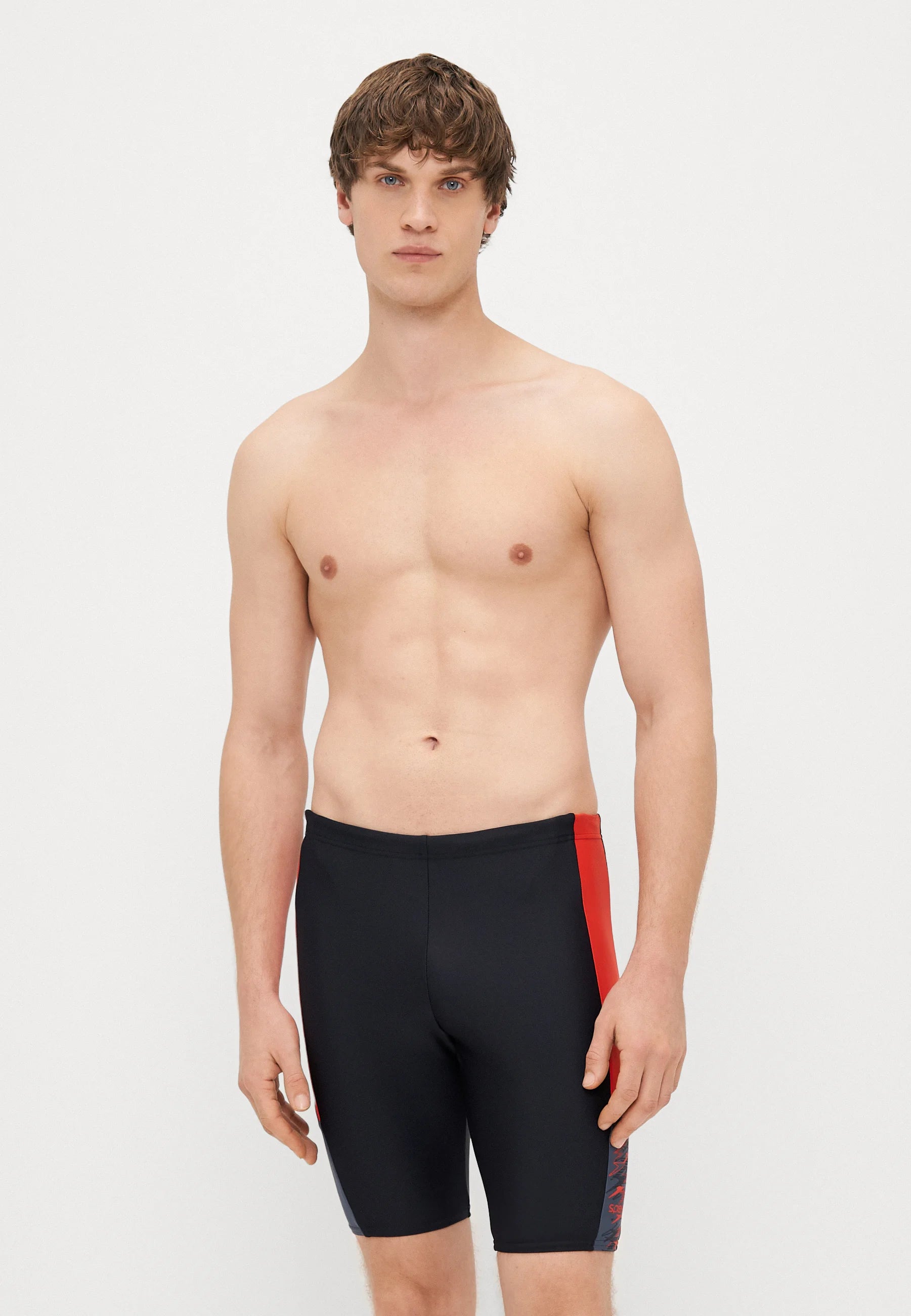 Speedo Dive Jammer – Anthracite, Rouge à haut risque