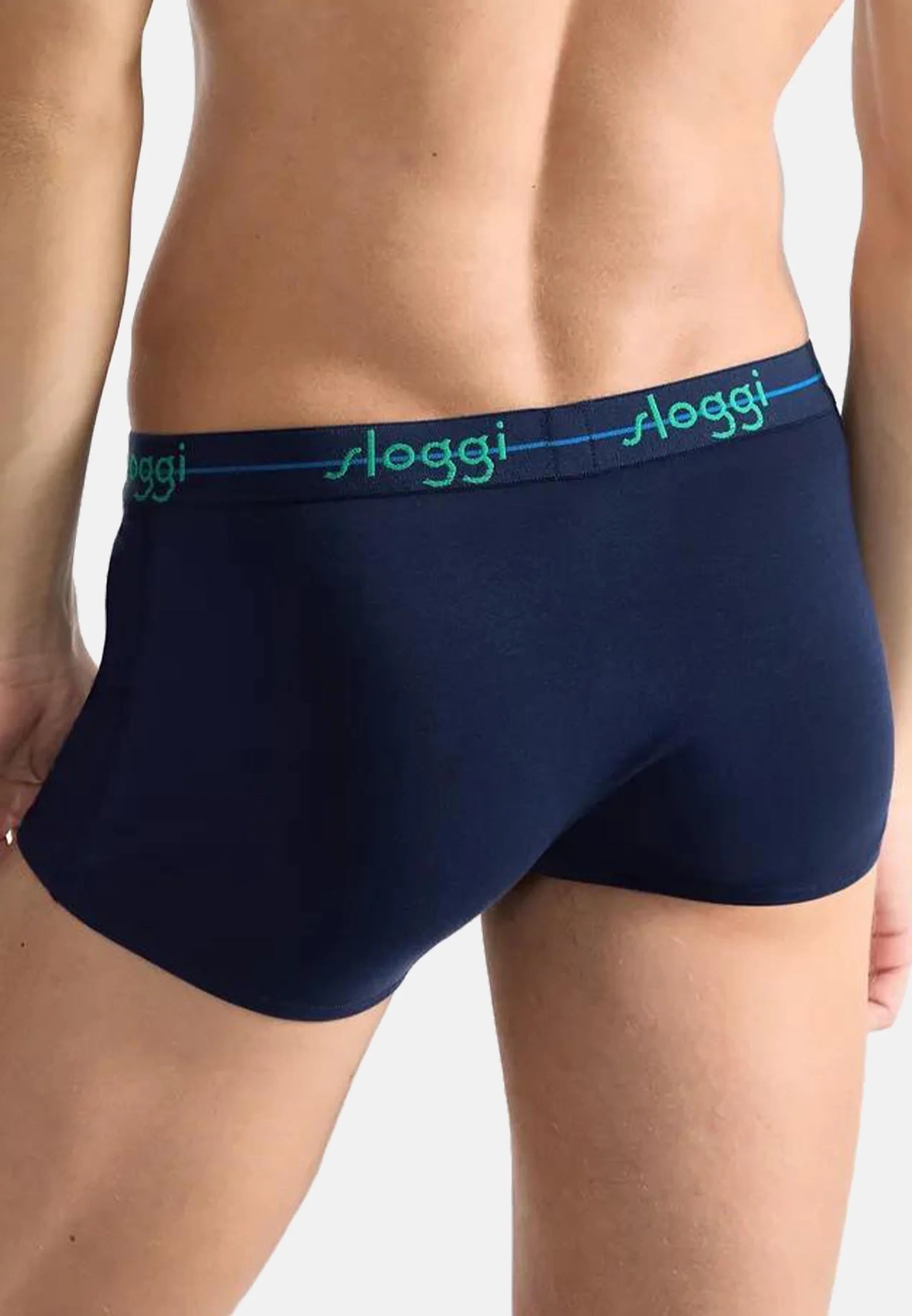 Sloggi Trunks 6 Pack – tmavě modrá, modrá