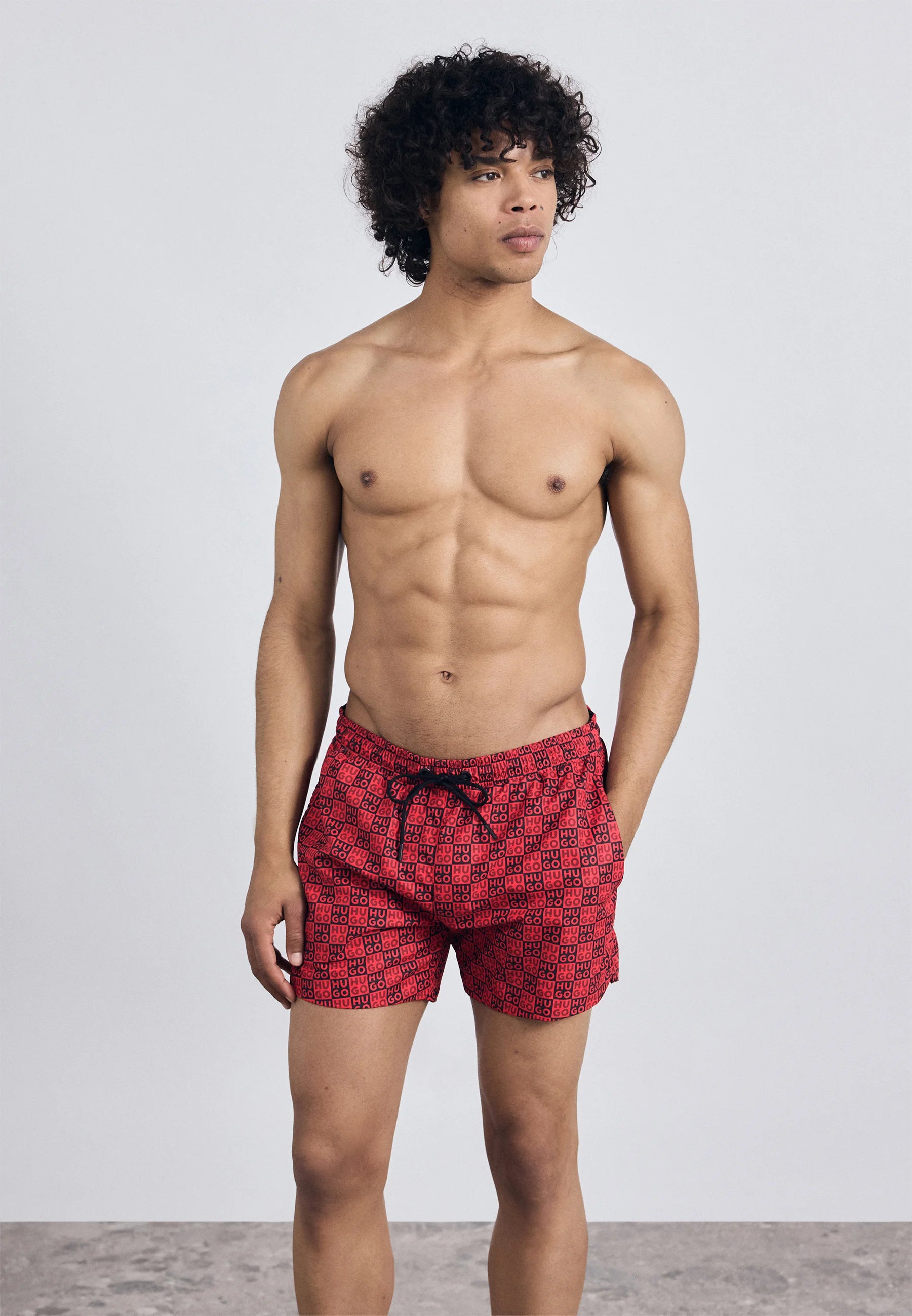 Short de bain HUGO Aaron Swim – Rose ouvert
