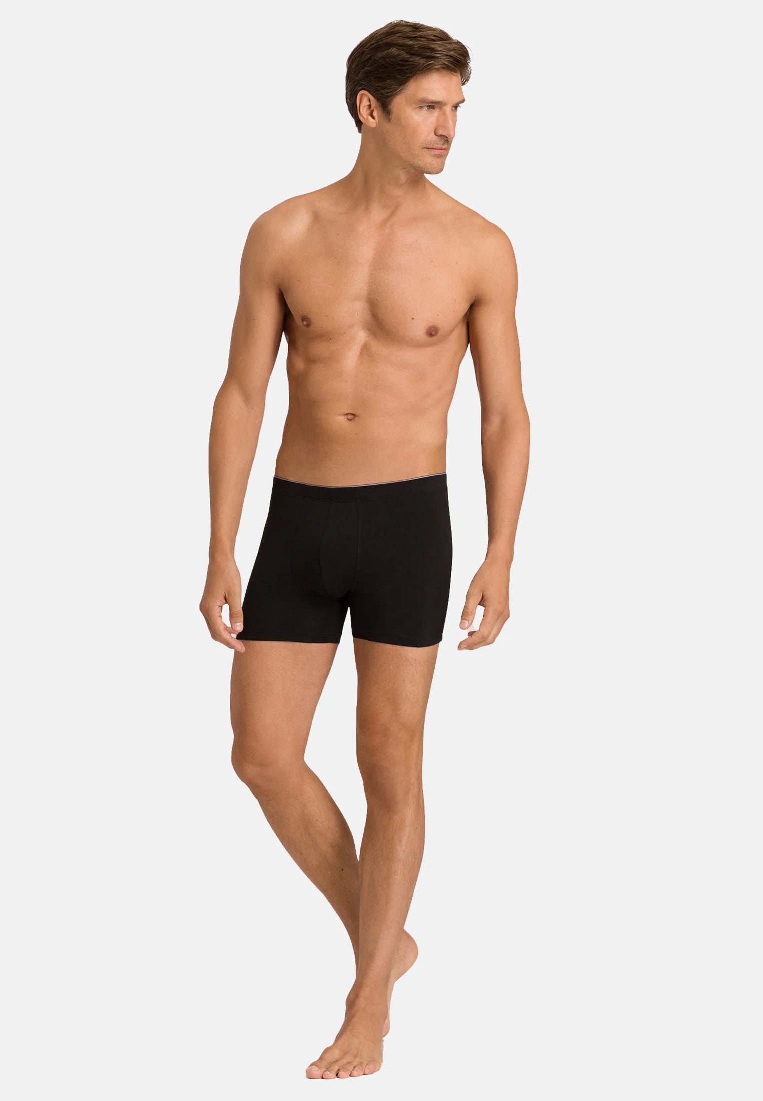 Boxer court HANRO COTTON SUPERIOR – Noir