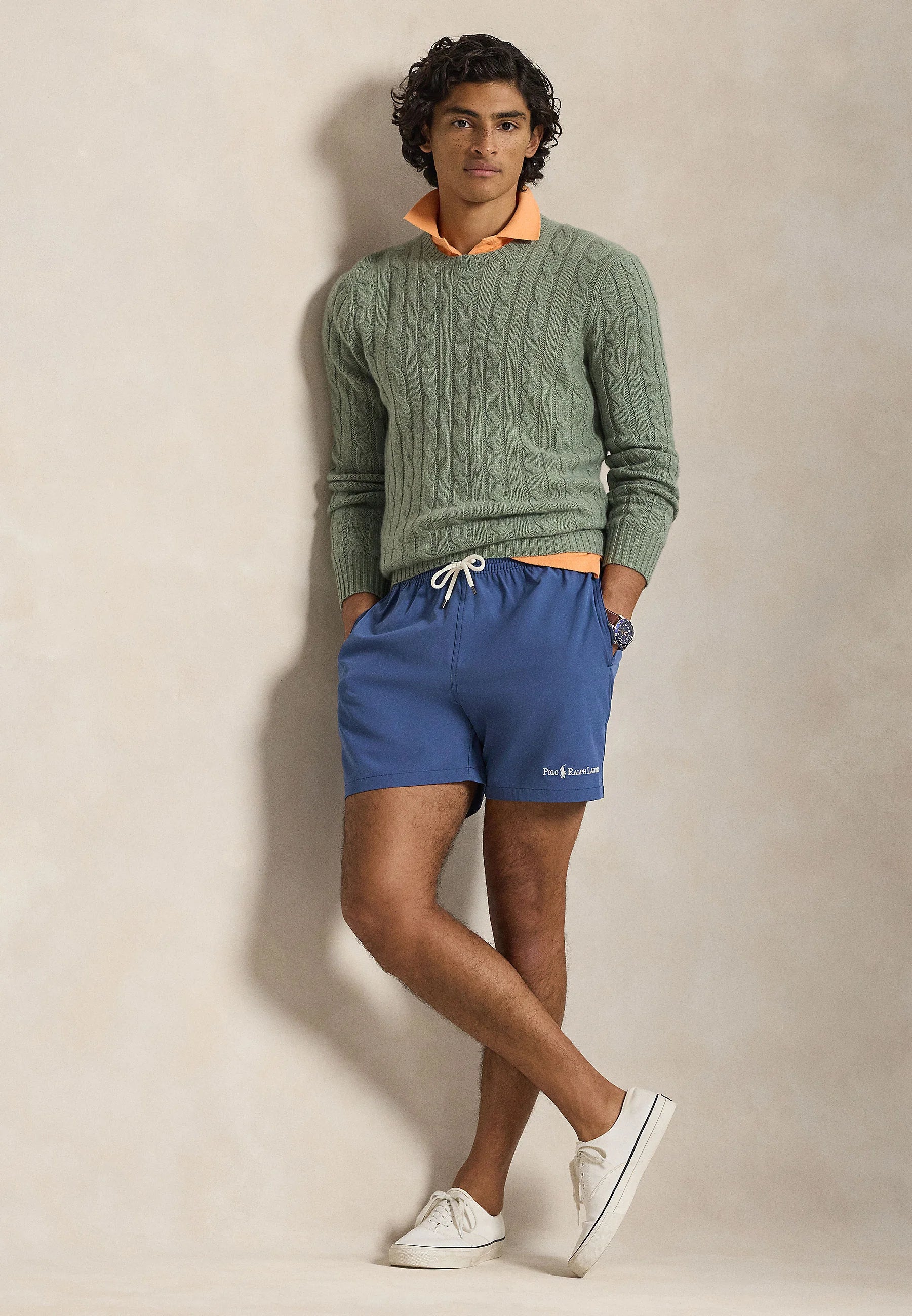 Spodenki kąpielowe Polo Ralph Lauren Traveler Classic 14,6 cm – ziemisty błękit