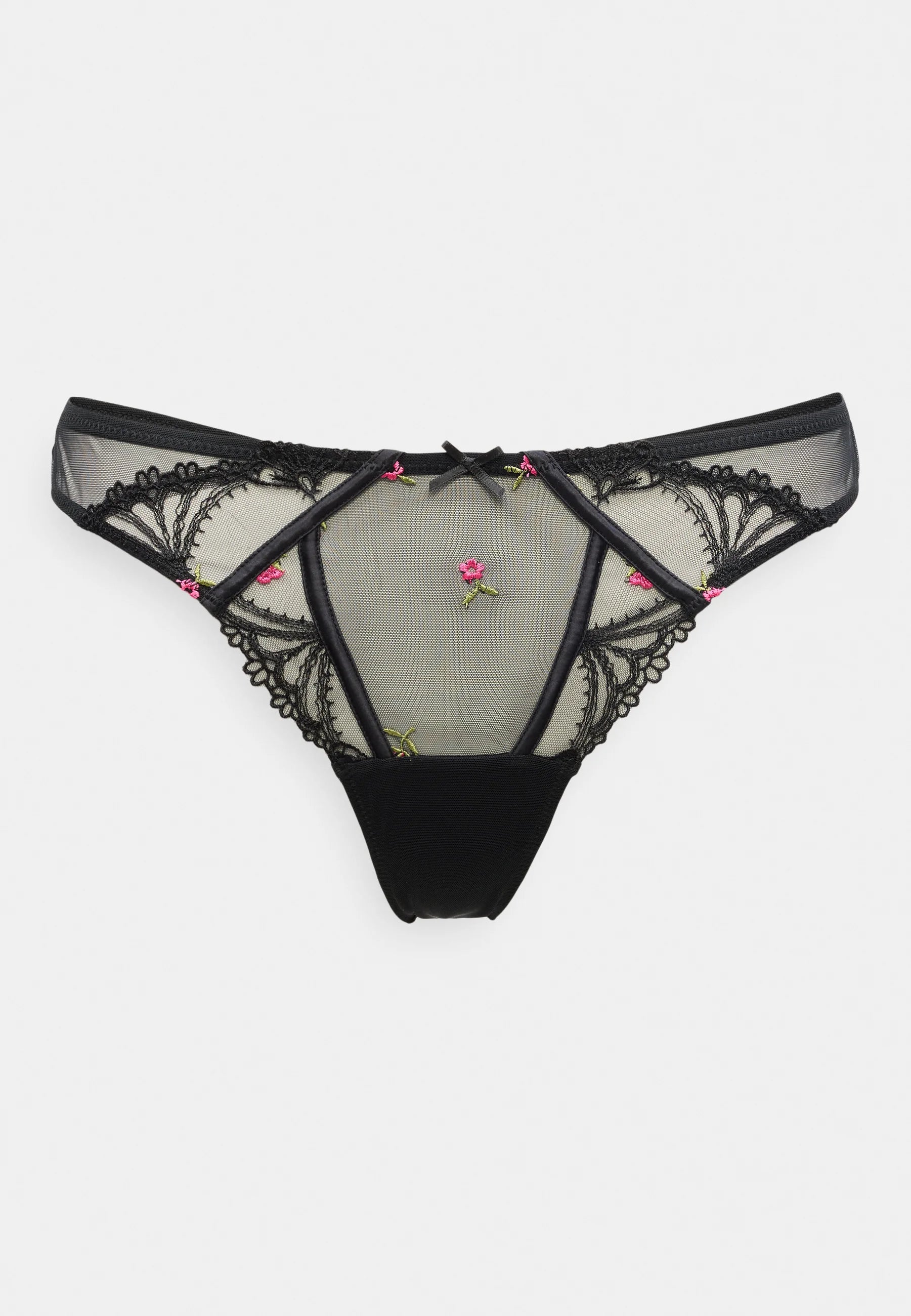 Guess Vivian Tulle Brazilian Briefs – Black