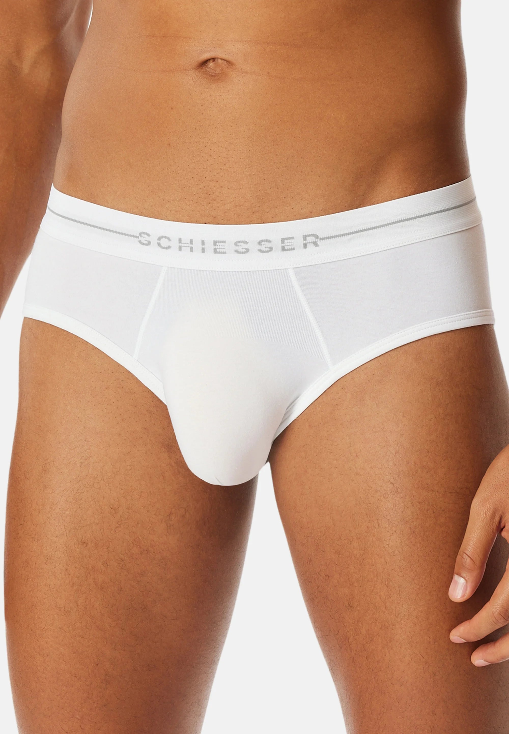 Lot de 6 slips Schiesser Flex Rio - Blanc