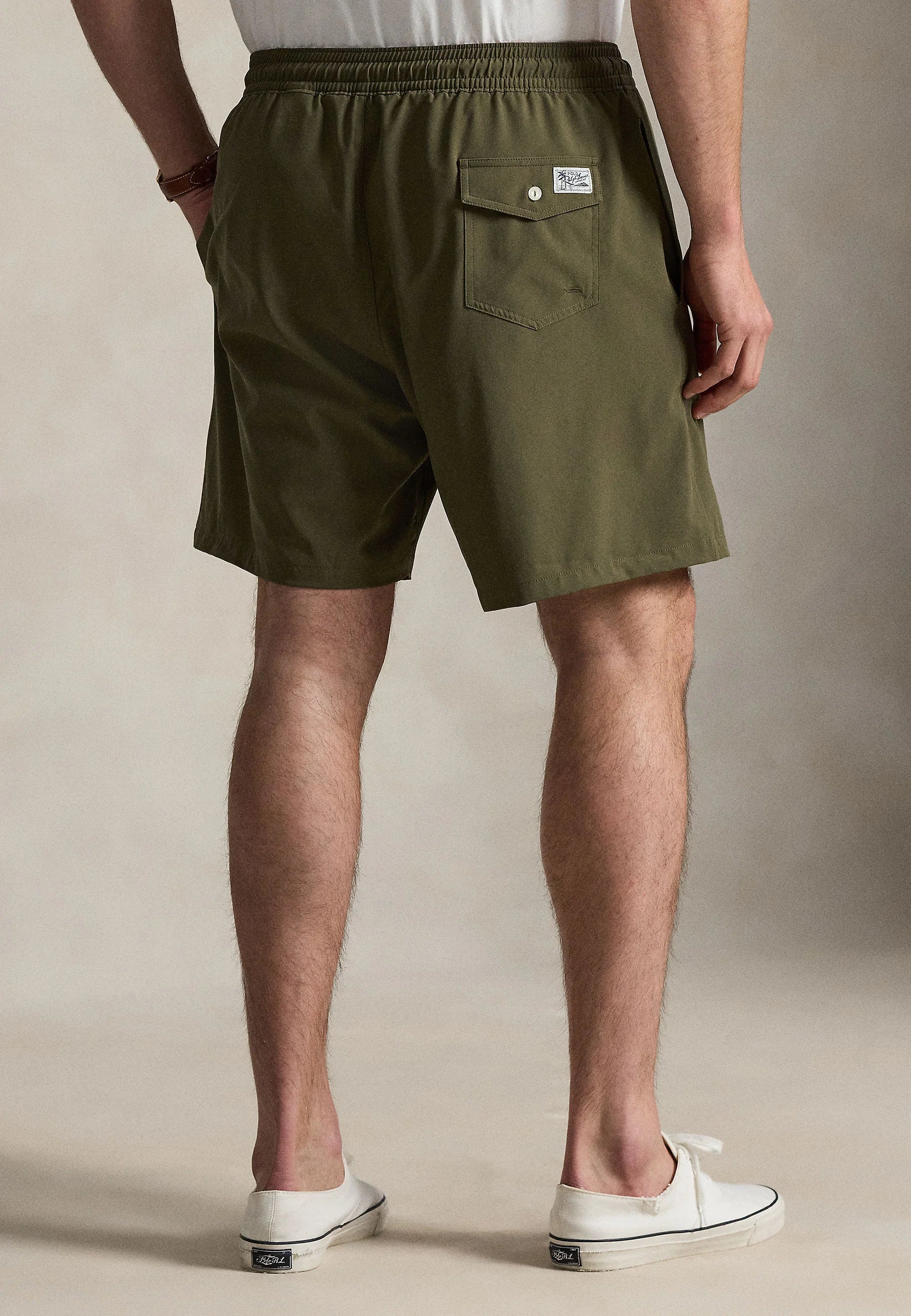 Polo Ralph Lauren Big & Tall Canopy Olive Stretch Traveler Swim Shorts – Olive