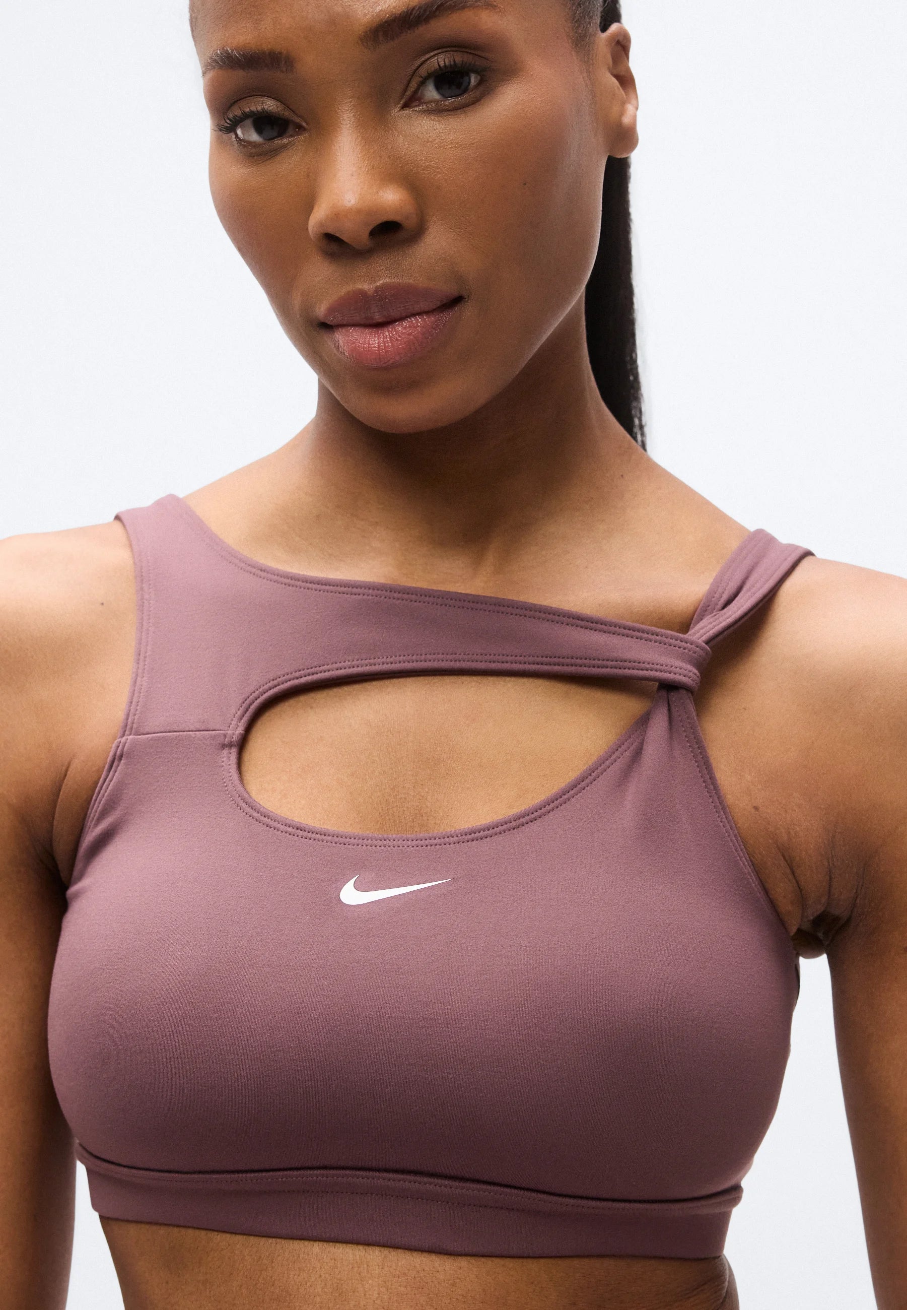 Nike Performance Bra Capsule Light Support Bra – tetování, bílá