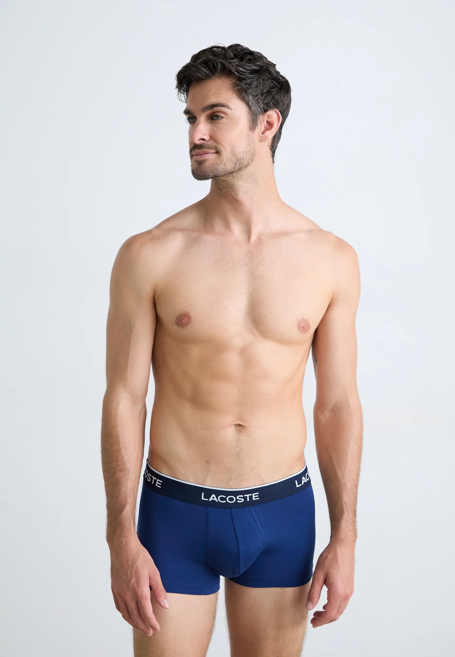 Lacoste Court Classic Stretch Trunks 3 Pack – Olive, Delphinium, Methylene