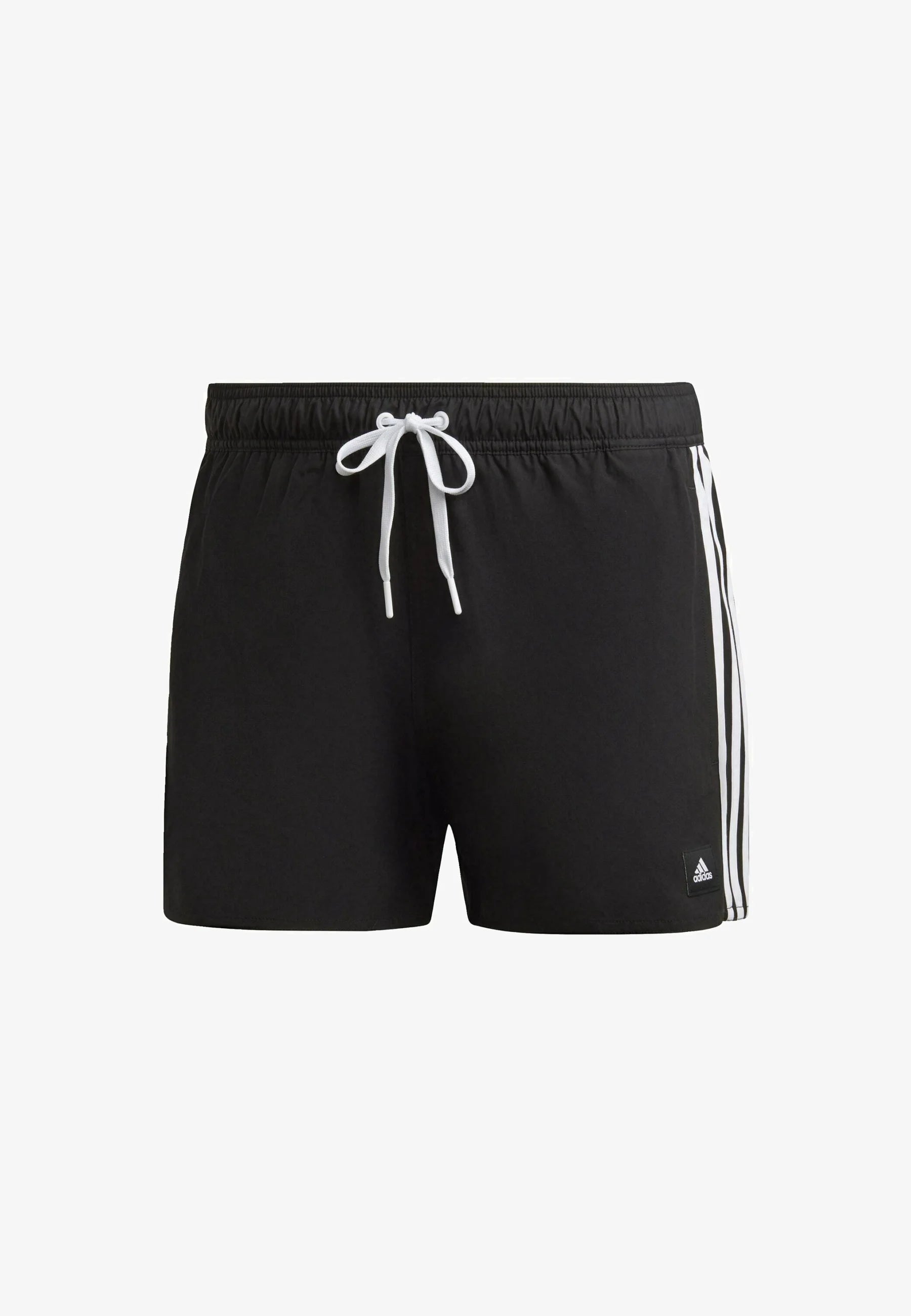 Adidas 3 Stripes Short de bain classique très court – Noir, Blanc