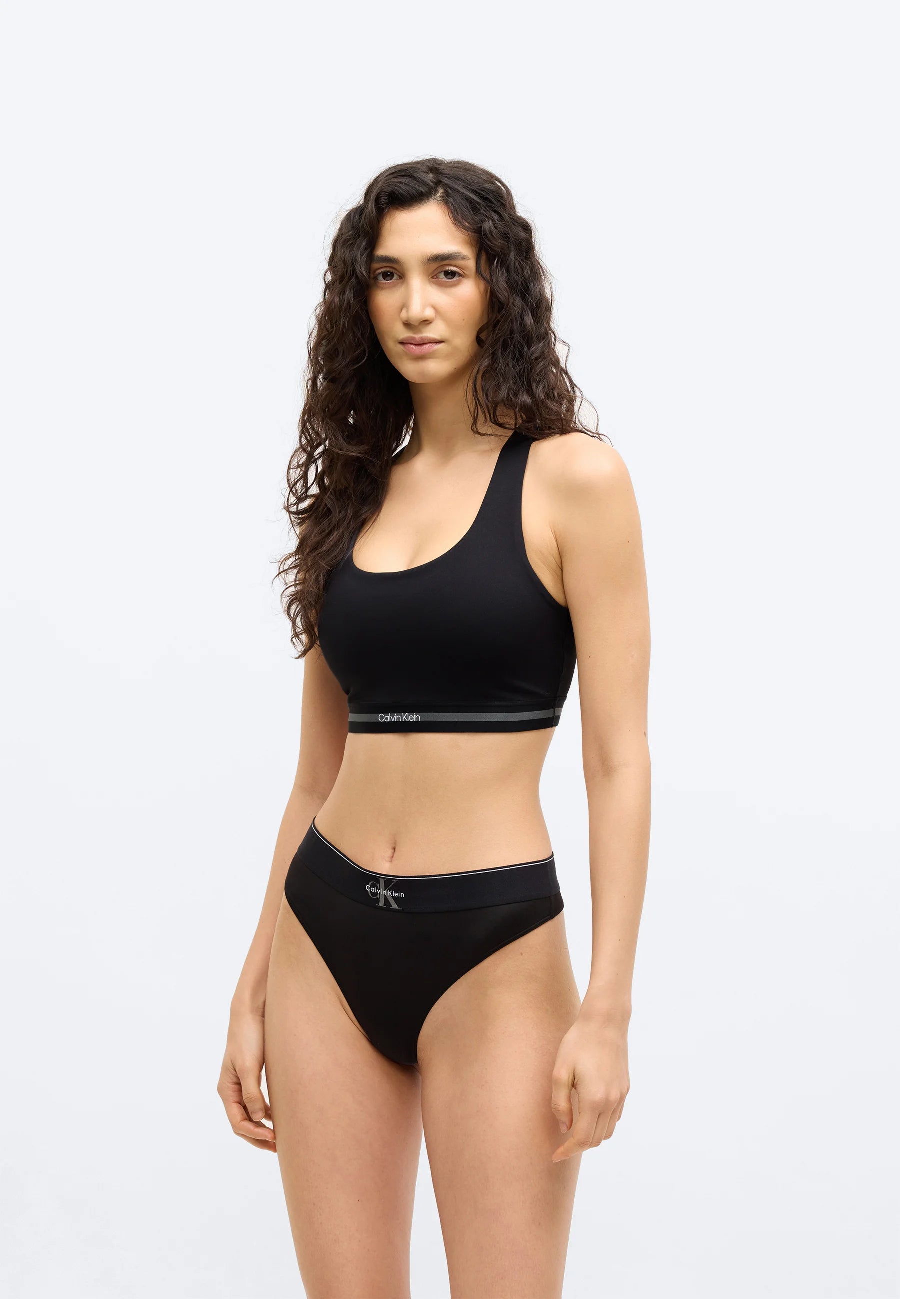 Calvin Klein Graphic Tanga – Schwarz
