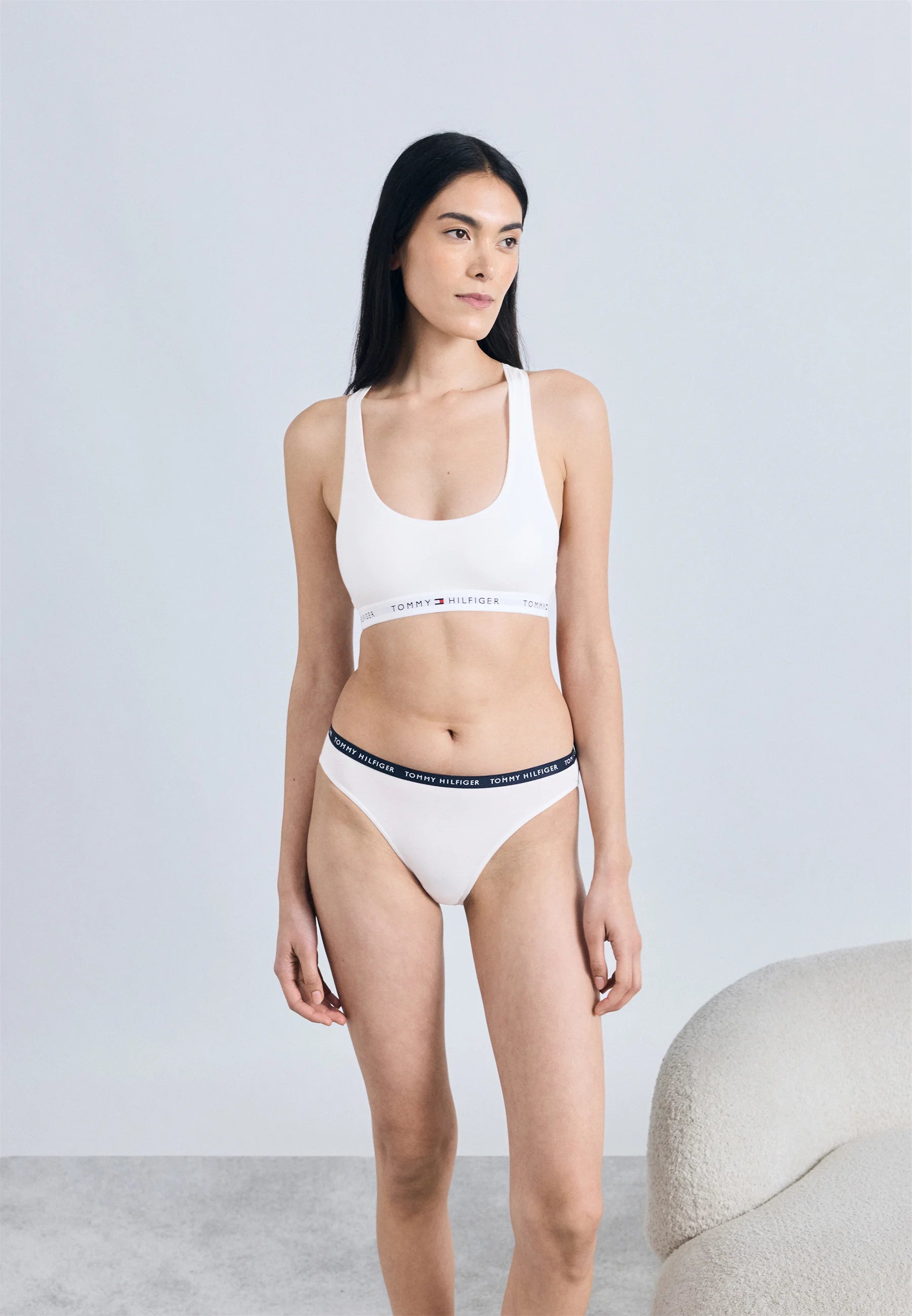 Tommy Hilfiger Icon 2.0 Unlined Bralette Soft Bra – White