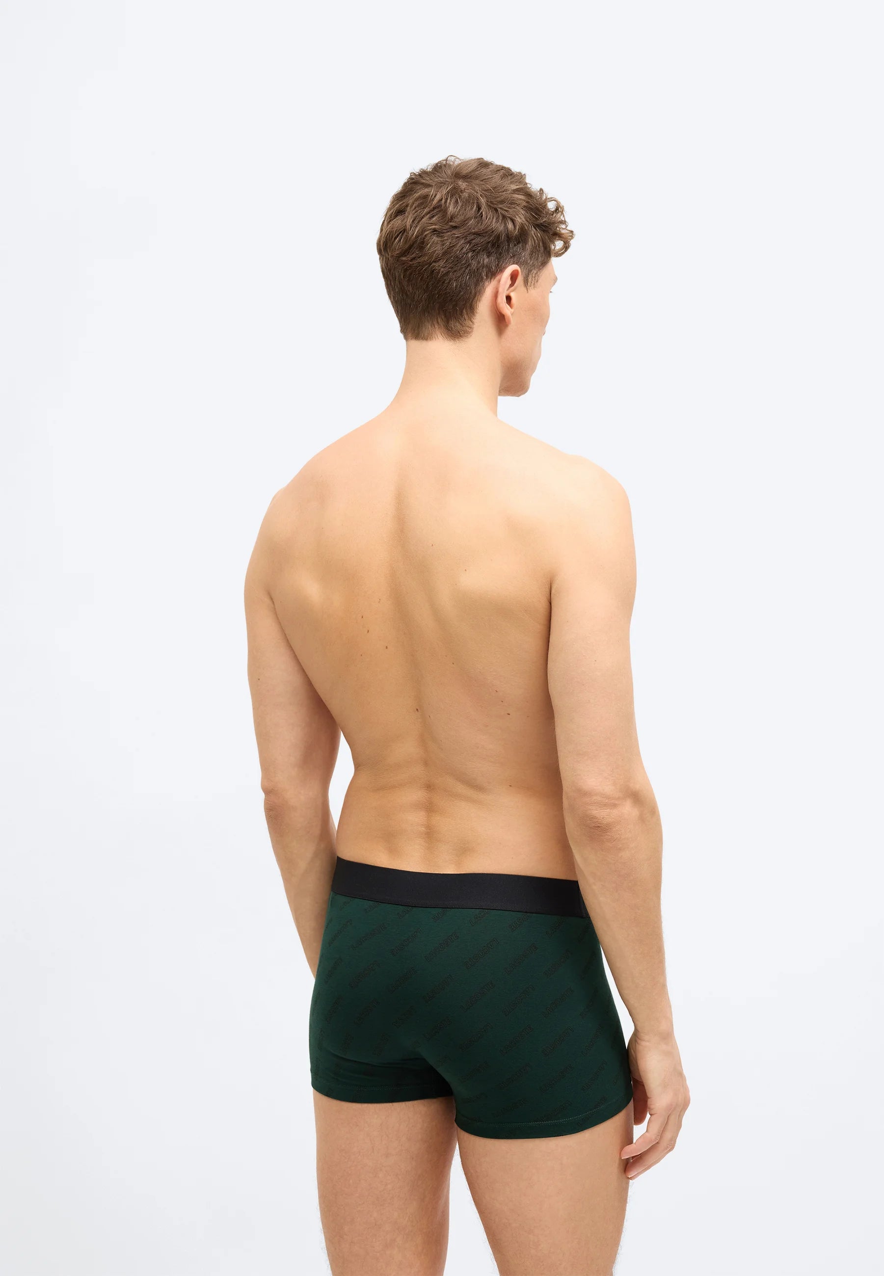 Lacoste Court 3er-Pack Stretch-Unterhosen – Sinople, Schwarz, Grün