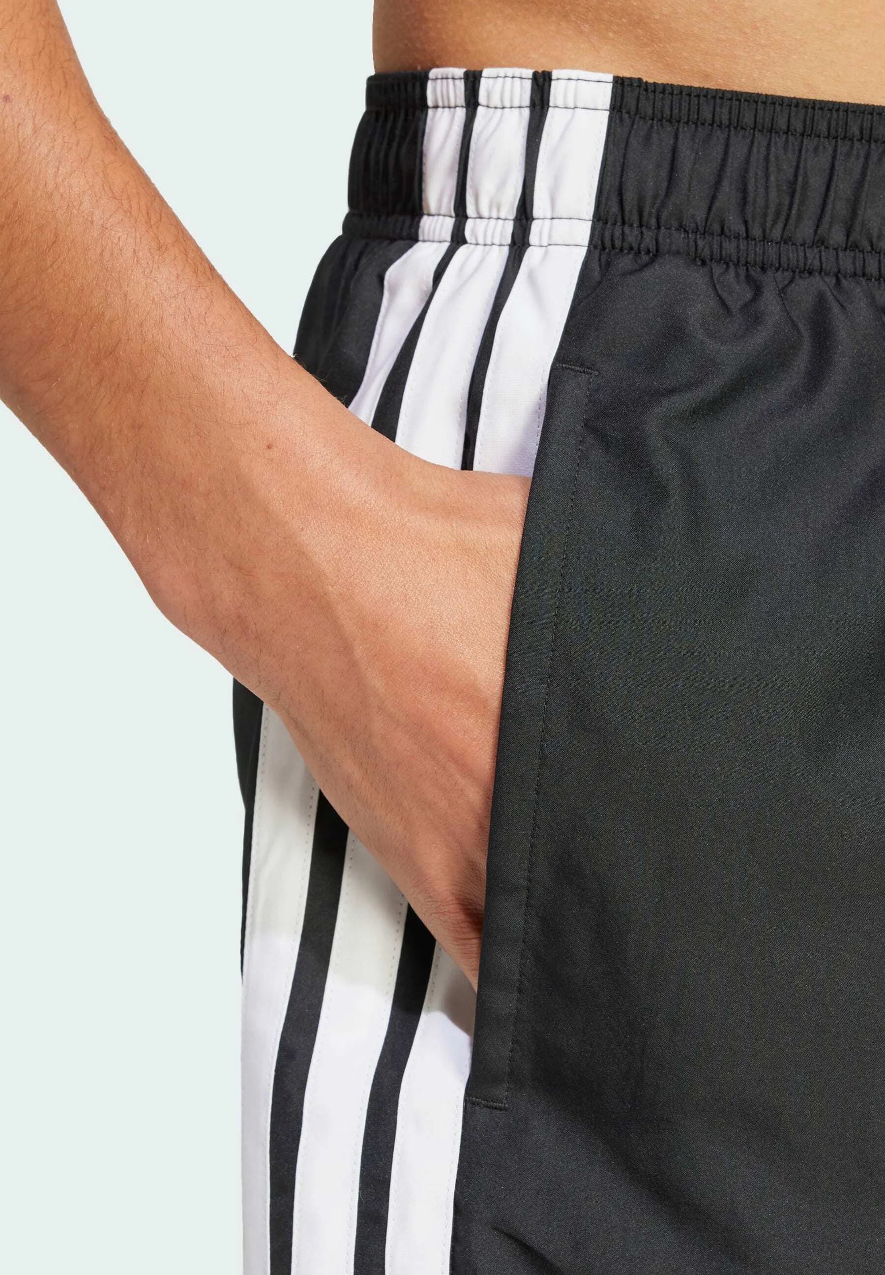 Adidas Sportswear 3 Stripes Swimming Shorts – Black, White