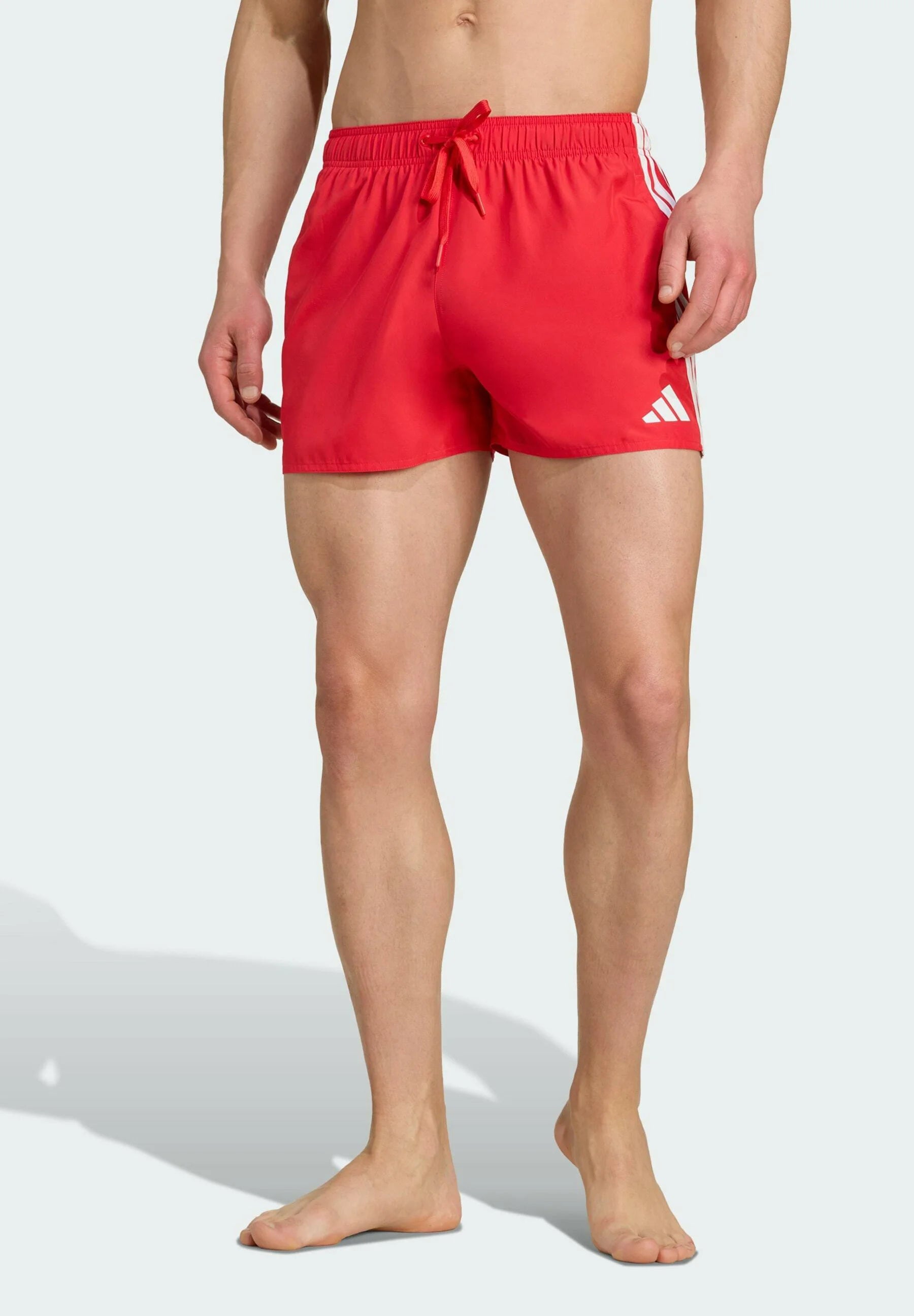 Short de bain Adidas Sportswear 3 Stripes – Rubis pur, blanc