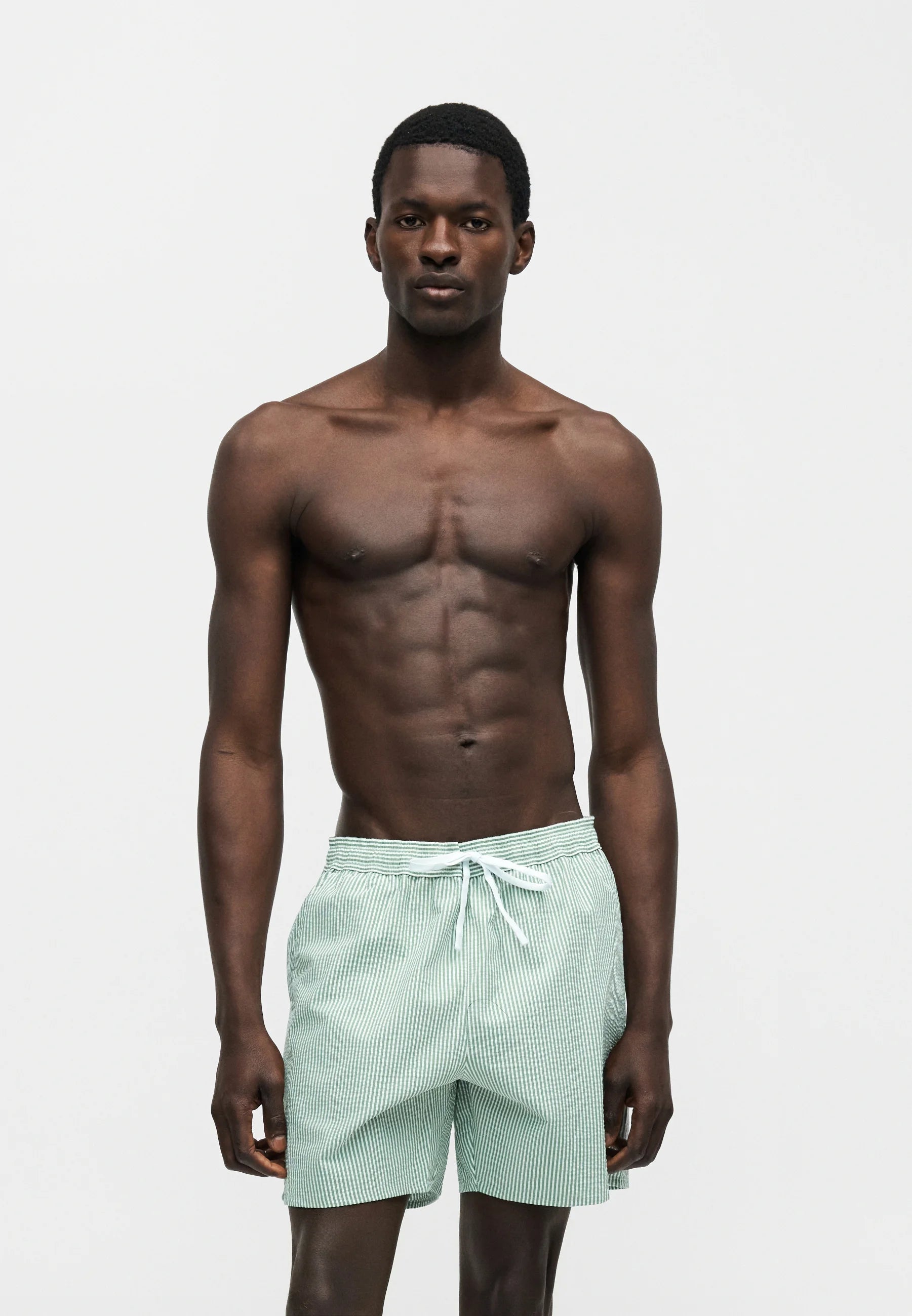 Lacoste Swim Shorts – White, Lettuce