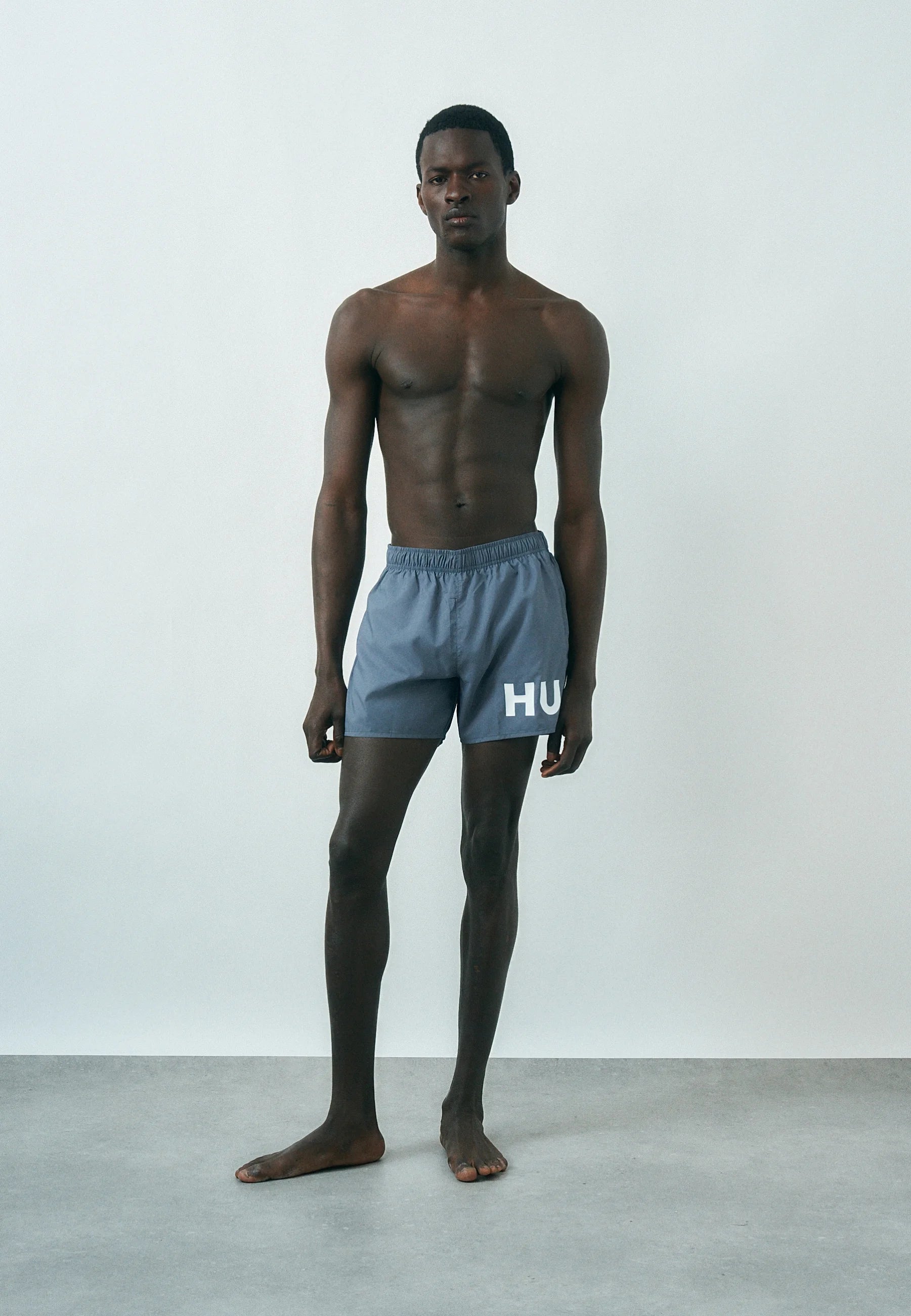 HUGO Short de bain Makai – Bleu, Gris